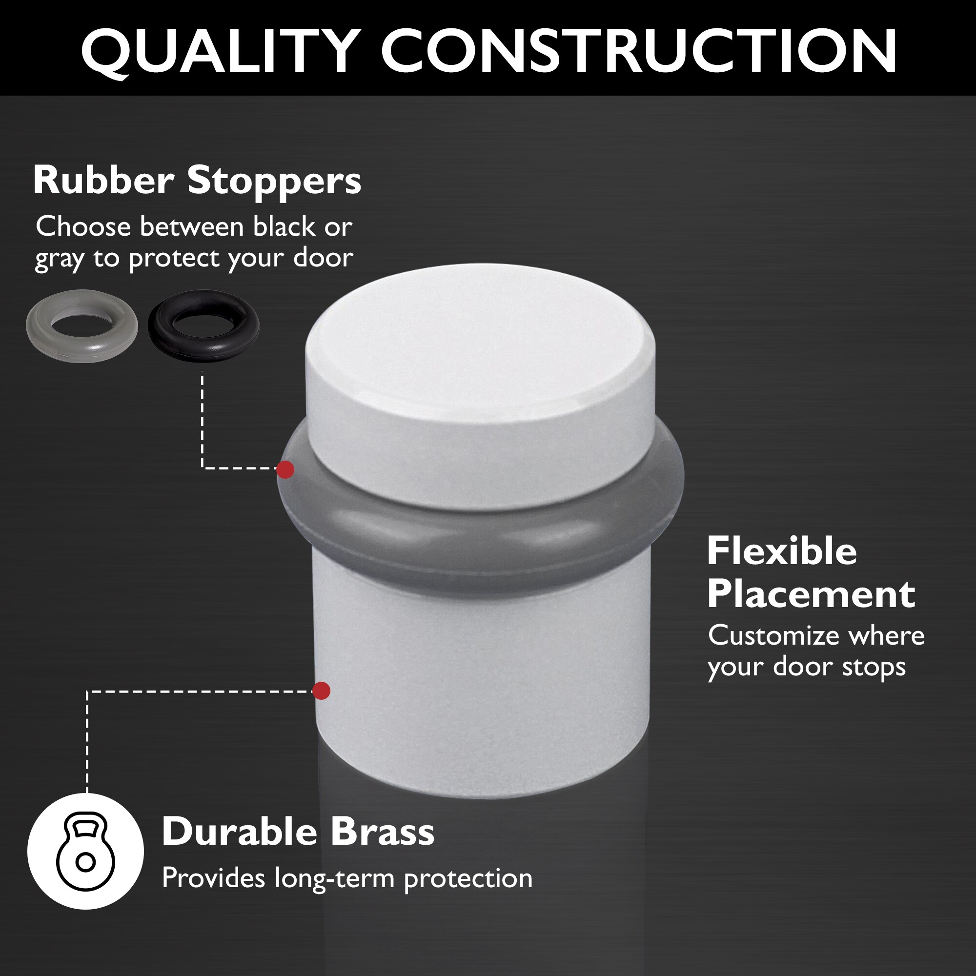 Design House 188326 Door-Bumpers-Stops2 - View #2