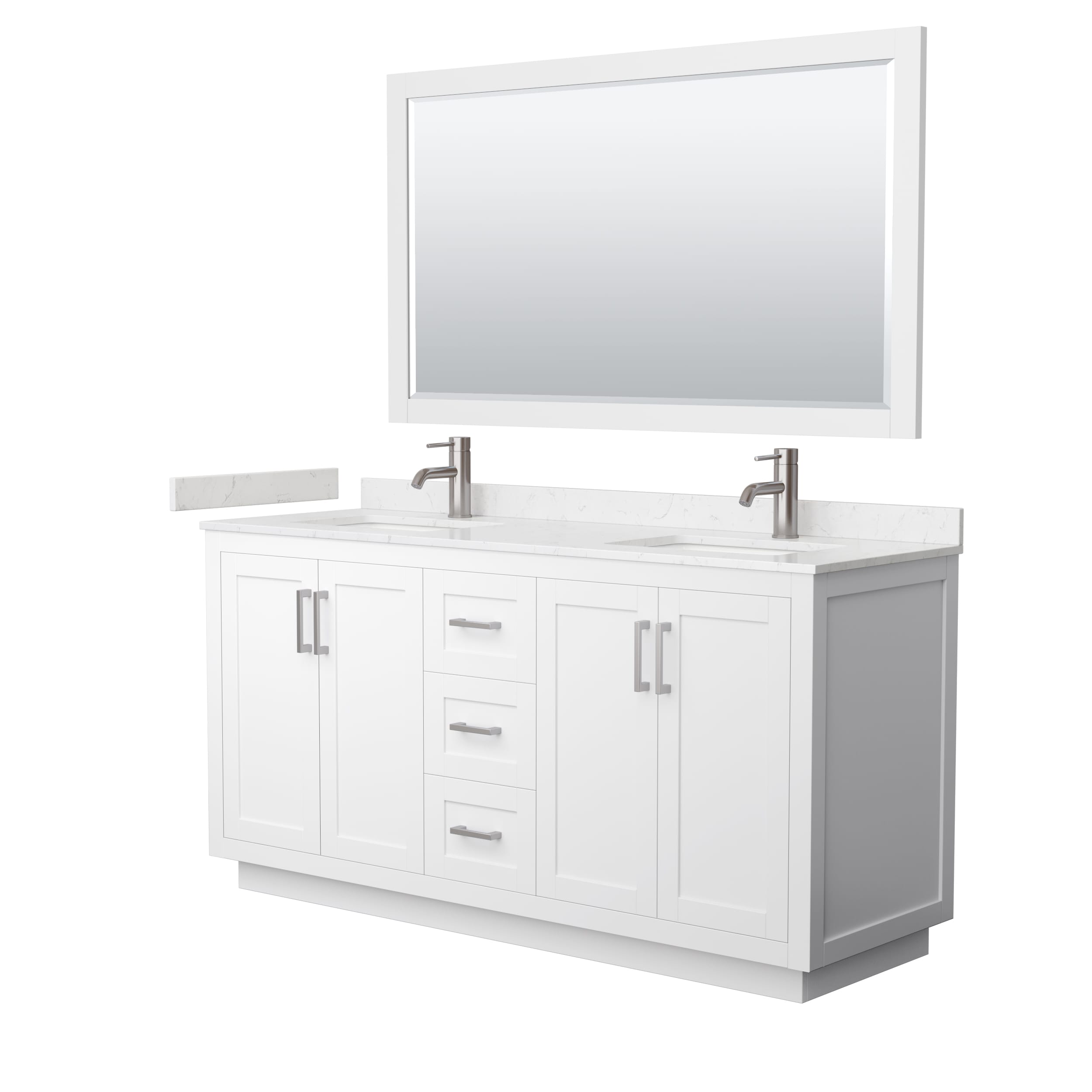 Wyndham Collection WCF292966DWHC2UNSM58 Bath-Vanity-Combo - View #2