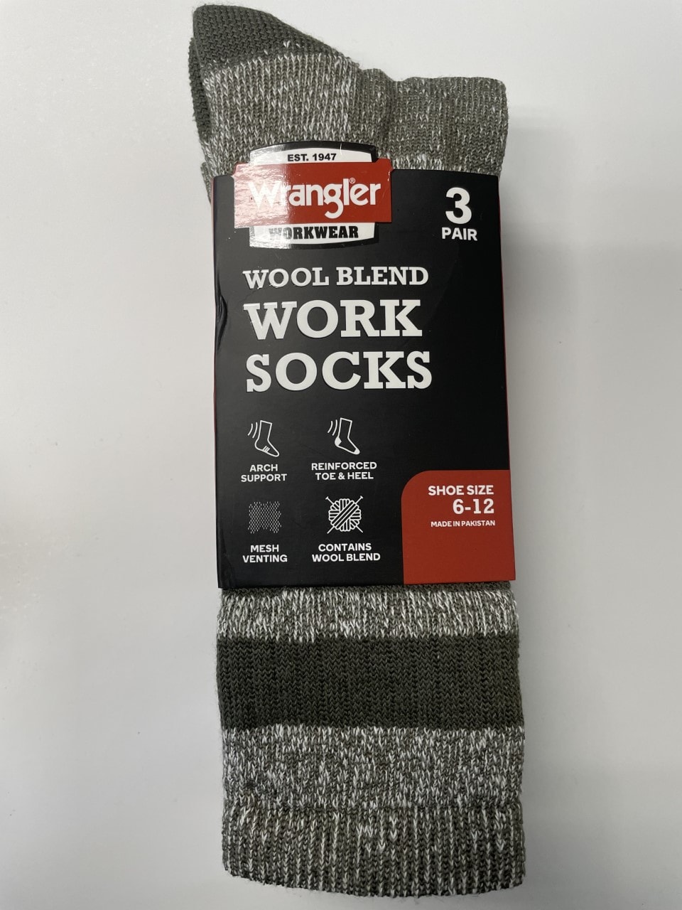 Wrangler Men's Wool Socks (3-Pack) at Lowes.com