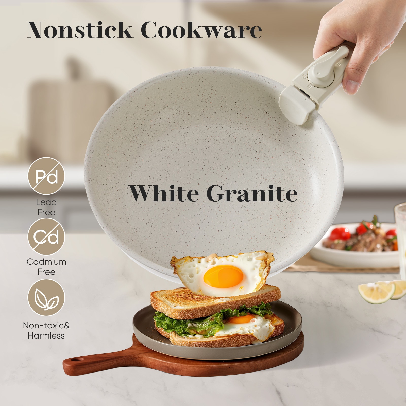 Sweetcrispy L-CJ-12T01-BG Cooking-Pans-Skillets - View #3