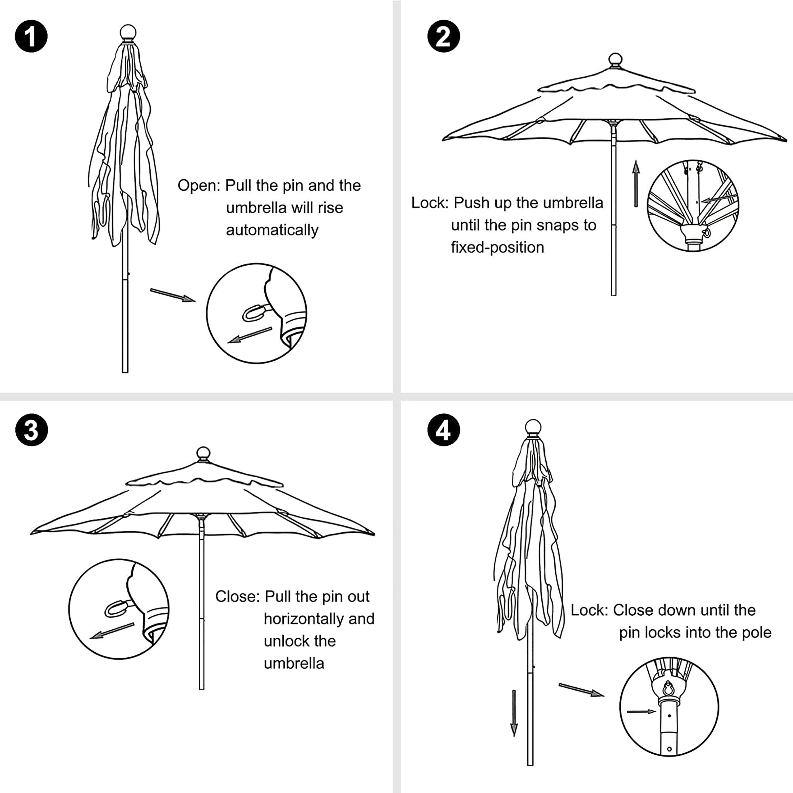 EliteShade 11FT-TEAL Umbrellas-2 - View #4