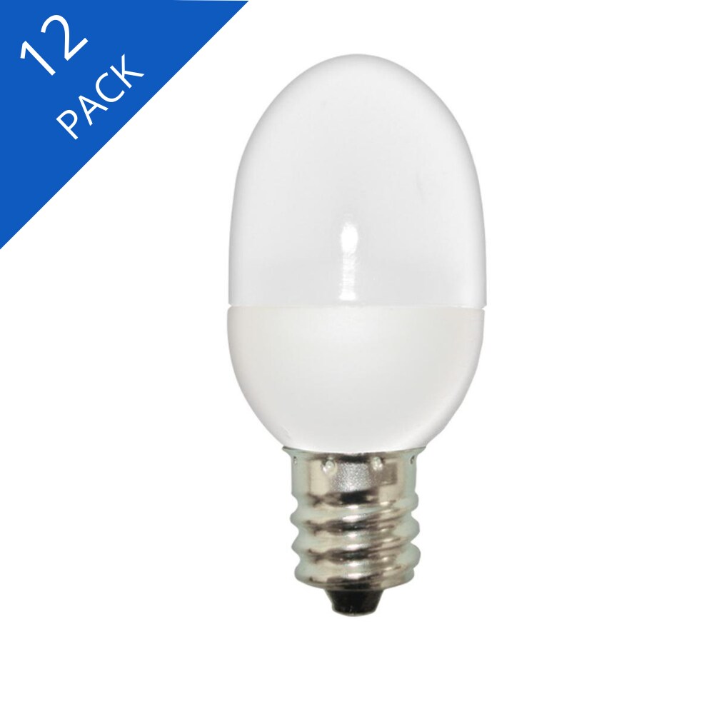 Luxrite LED C7 Small Light Bulb, E12 Candelabra Base, 0.5W, Green