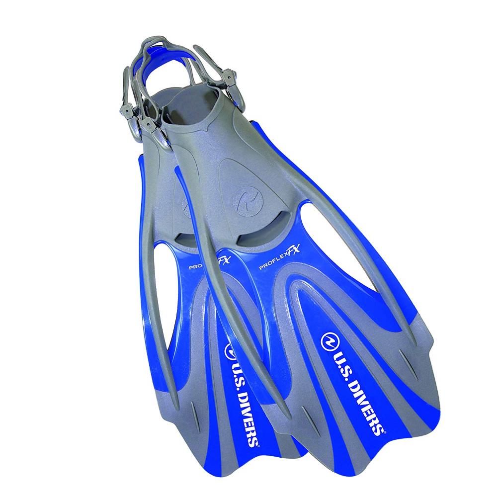 Divers Proflex II Dual Composite Enclosed Heel Soft Foot Pocket Diving Fins for sale online U.s 