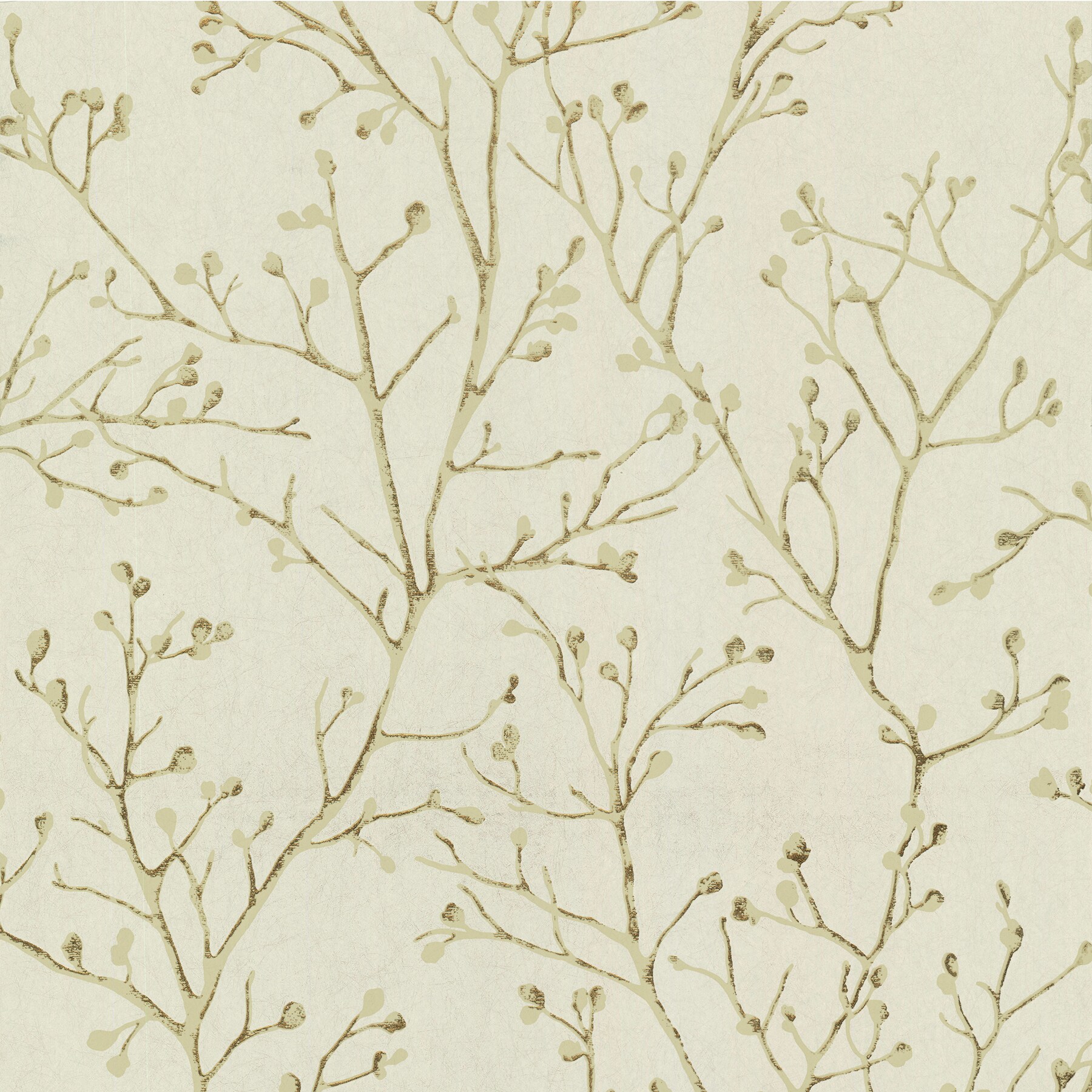 A-Street Prints Koura Gold Budding Branches Wallpaper in the Wallpaper ...