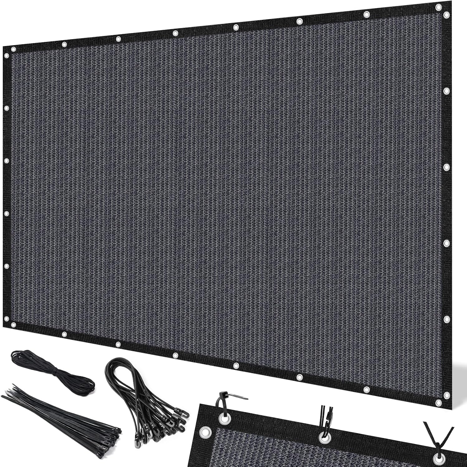 Artpuch Outdoor Grey Shade Cloth 10FT x 12FT 90 Percent UV Block ...