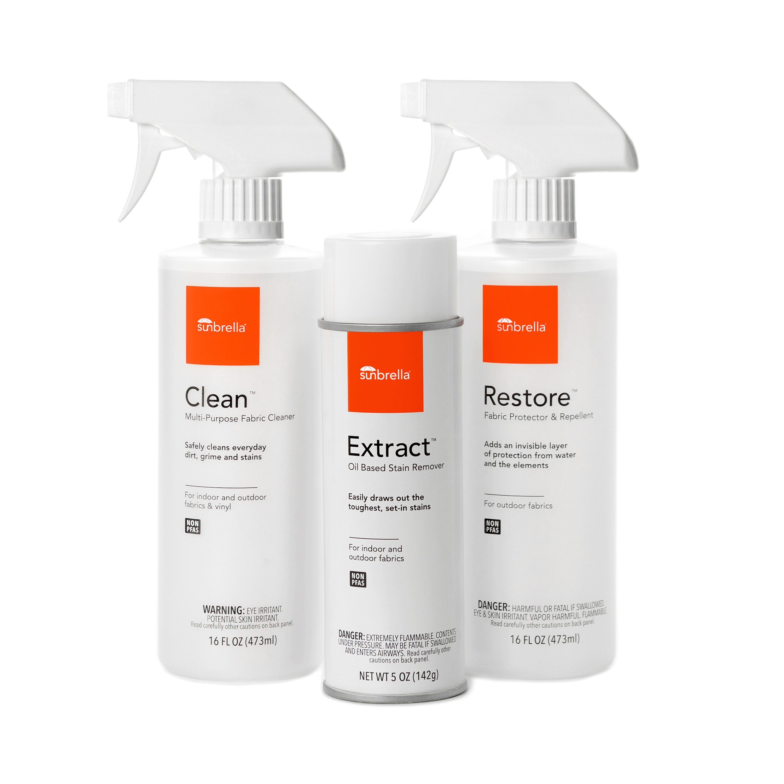 Sunbrella GRN SCSKIT 01 Total Care Kit 3 -Count Unscented Fabric and upholstery cleaner Spray