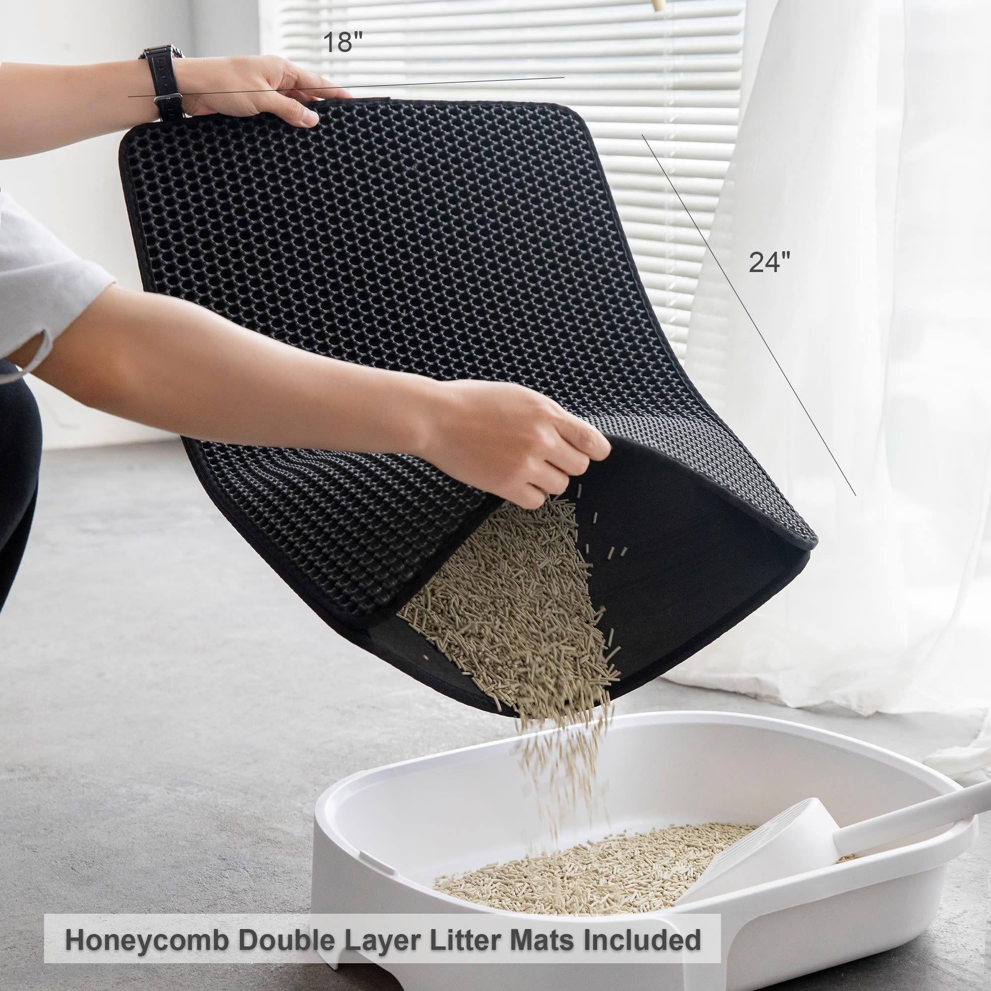 HANAMYA CLB002WT Cat-Litter - View #3