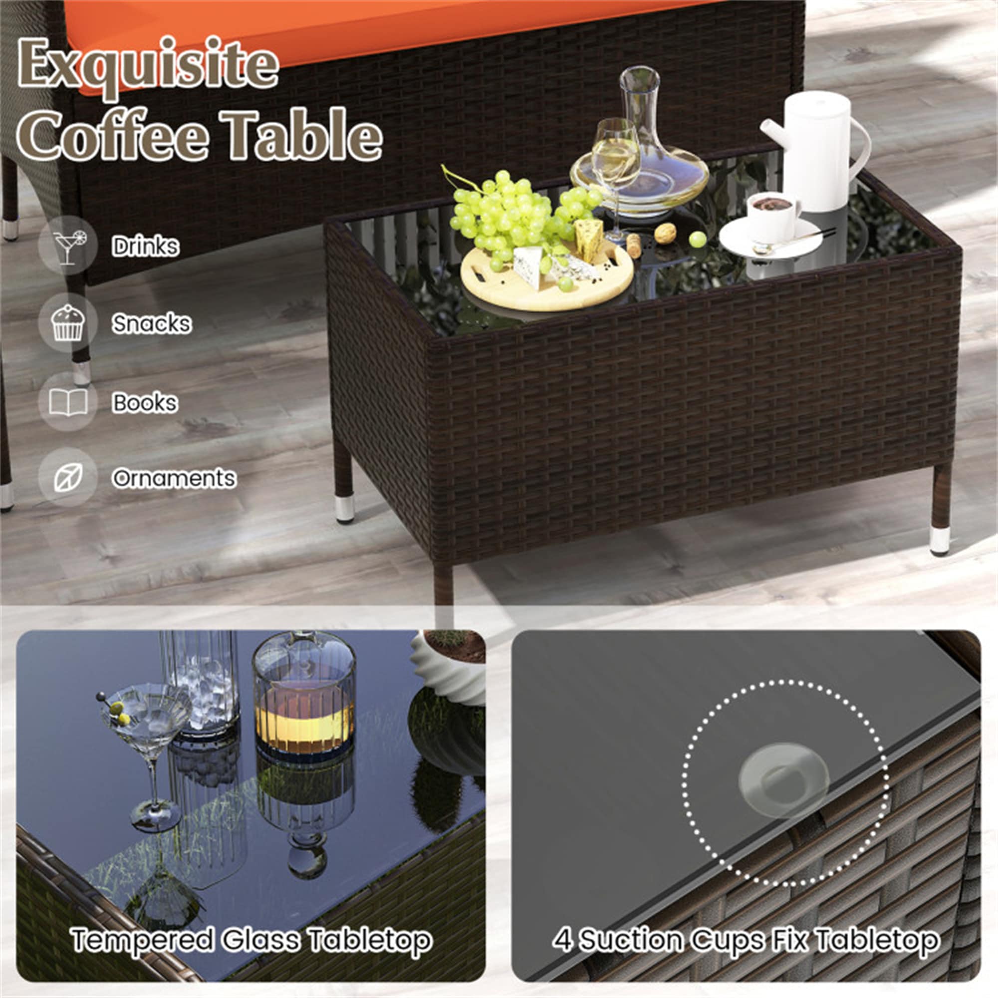 BABOOM BOM-67772OR-CO Patio-Conversation-Sets - View #6