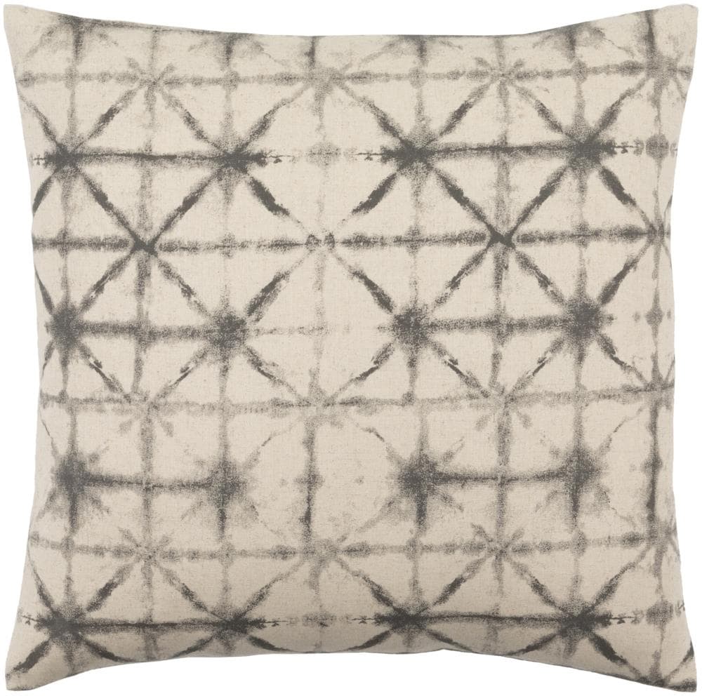 Surya NEB002-1818 Nebula 18-in x 18-in Charcoal Indoor Decorative Cover