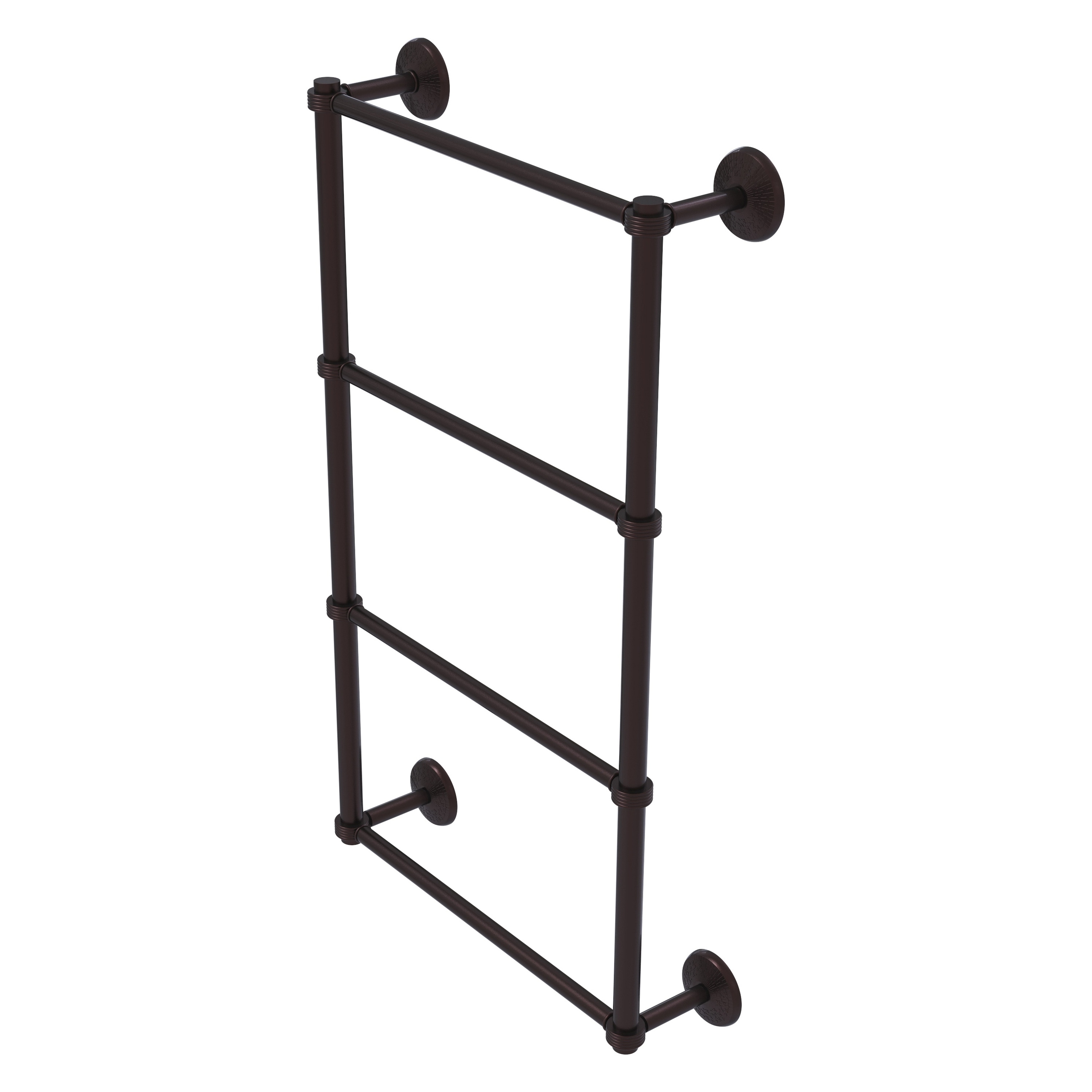 Allied Brass MC-28G-24-ABZ Monte Carlo 24-in double Antique Bronze Wall mount 4-tier Towel Bar