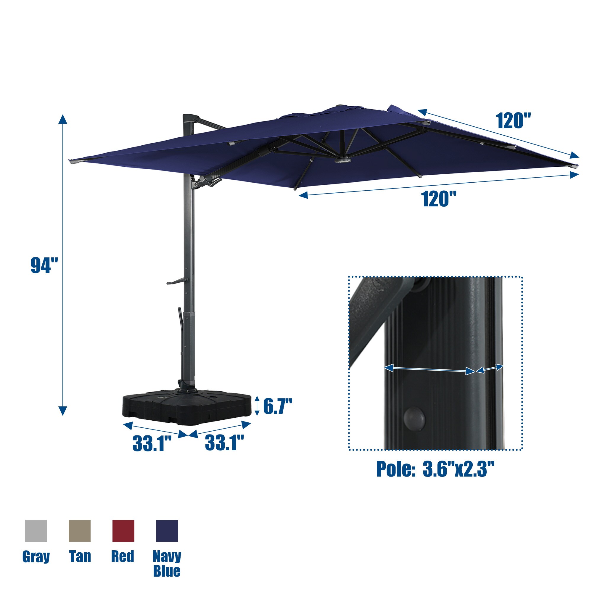 CASAINC CEW-HZ001-GRX2 Umbrellas-2 - View #4