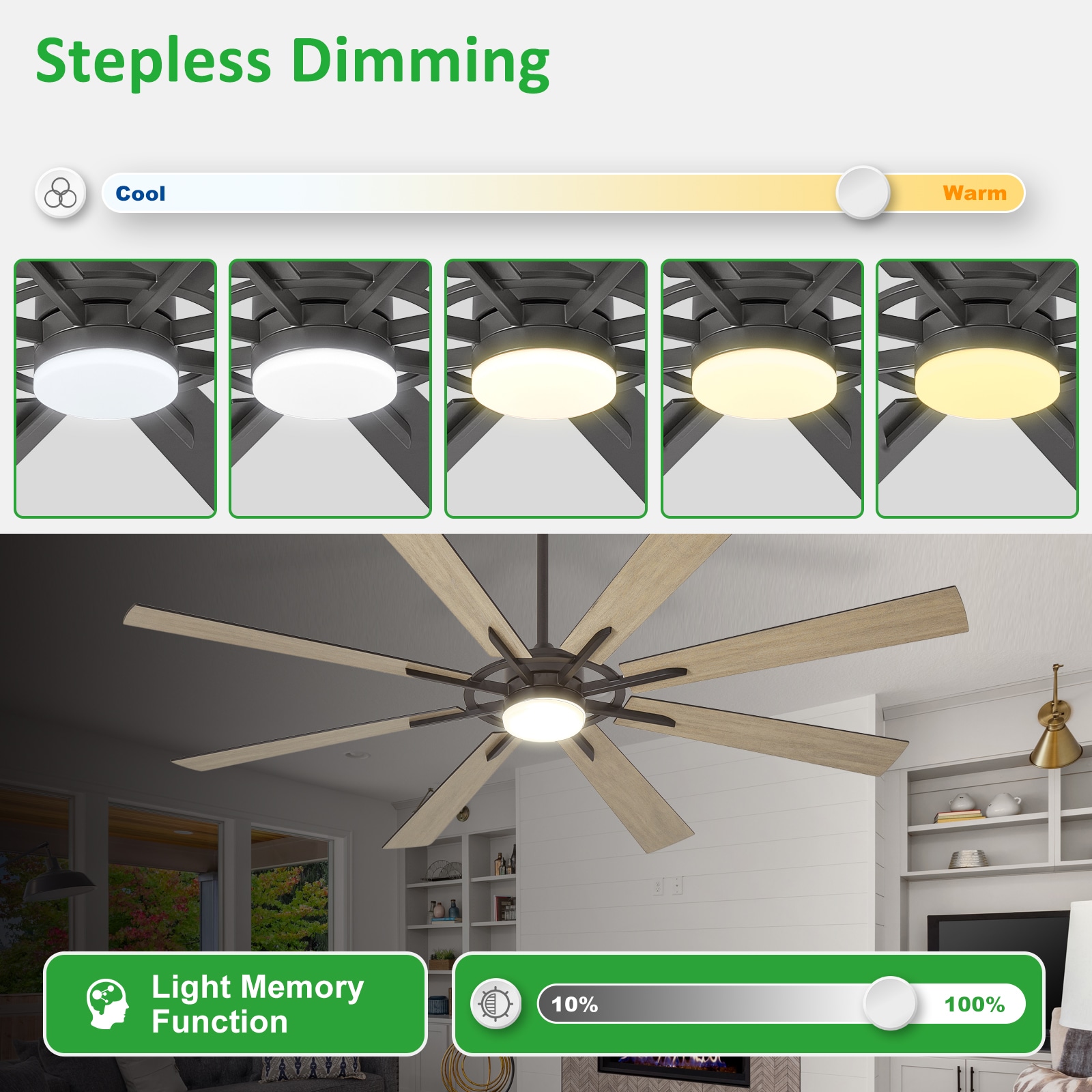 Dovanpaul 190-66C-LWG-LW Ceiling-Fans - View #8
