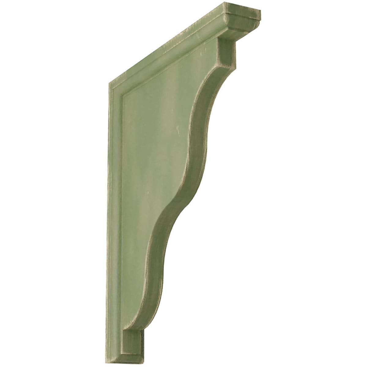 Ekena Millwork BKTWD01X09X11HAGR Hamilton 1-1/2-in x 9-in x 11-in Rubberwood Green Wood Standard Bracket