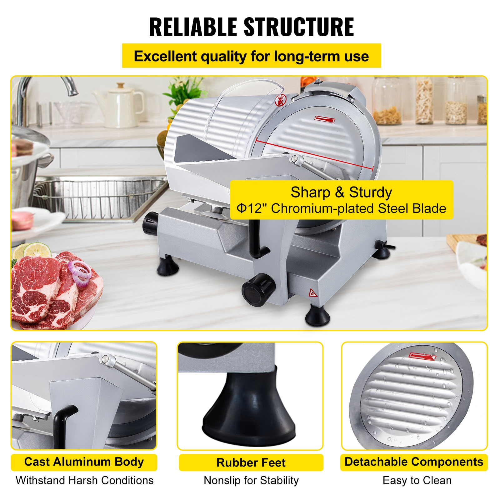 VEVOR SCSYDRQPJ25002411V1 Food-Slicers - View #5