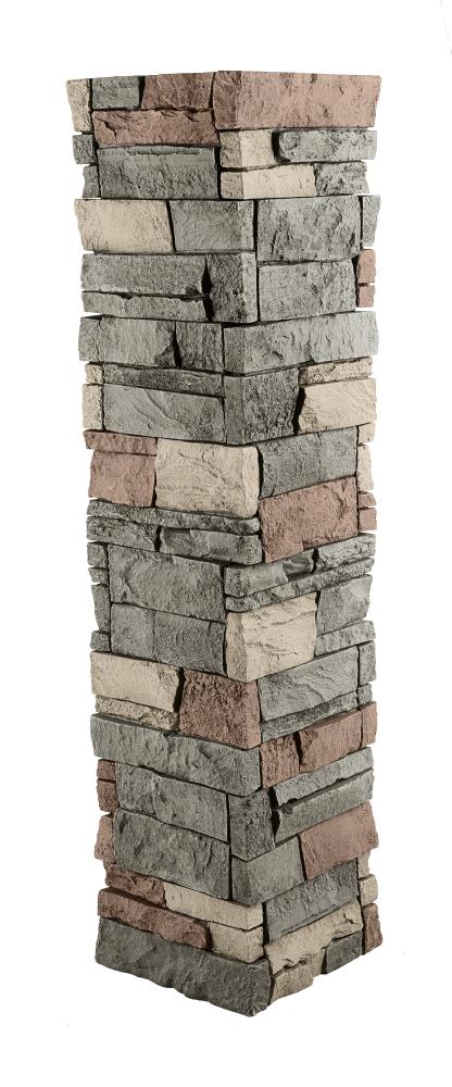 Wonderful fake stone mailboxes Genstone Stacked Stone Veneer In The Department At Lowes Com