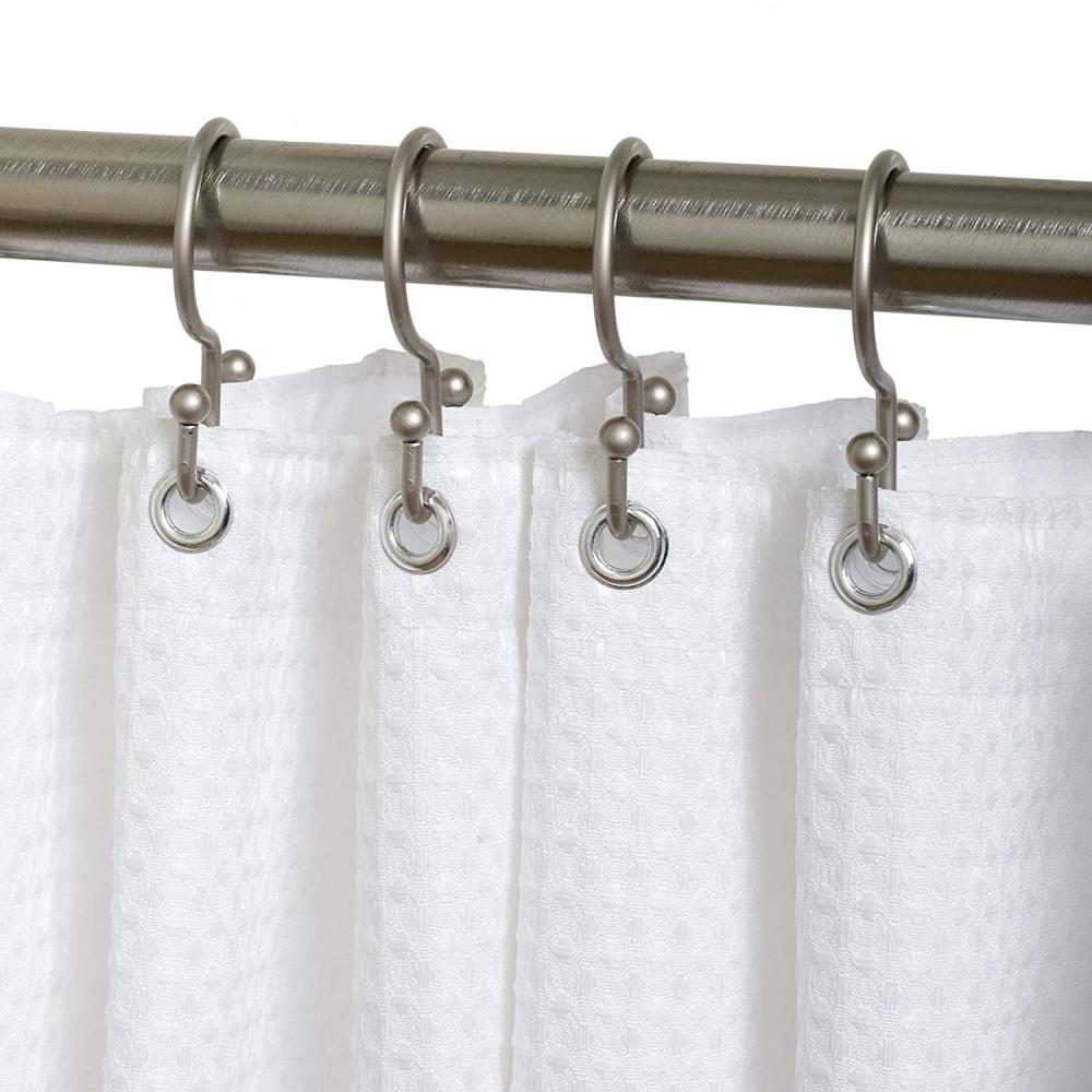 Zenith Nickel Double Shower Hooks in the Shower Rings & Hooks ...