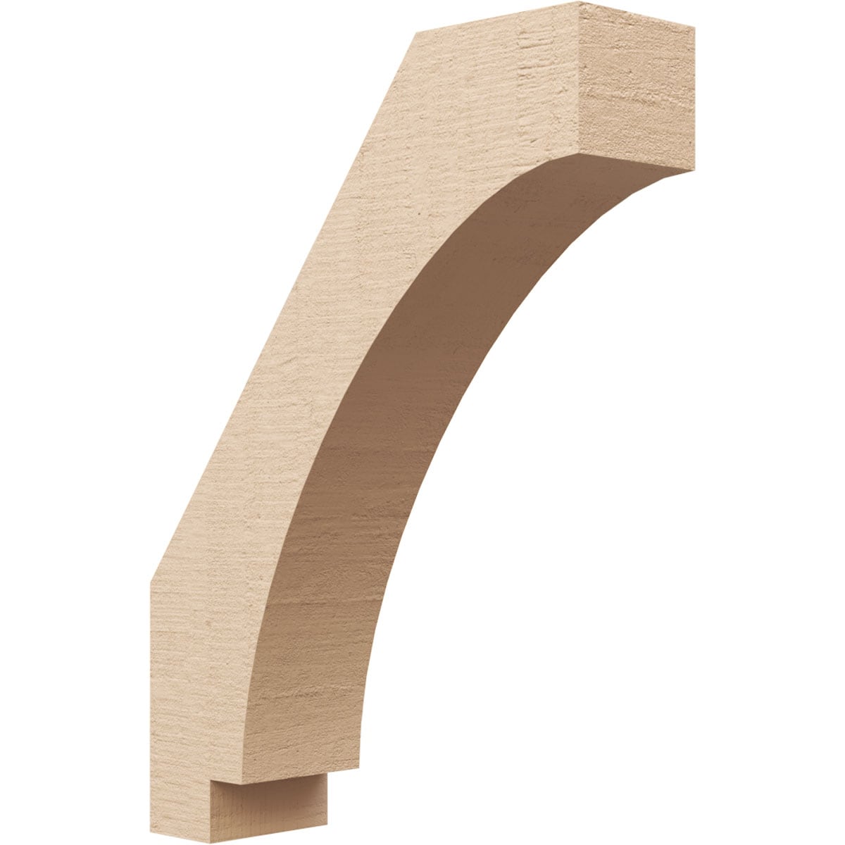 Ekena Millwork BRCUR05X18X24IMPRCPR 5-in x 24-in x 18-in Primed Urethane Imperial Rough Cedar TimberThane Knee Brace