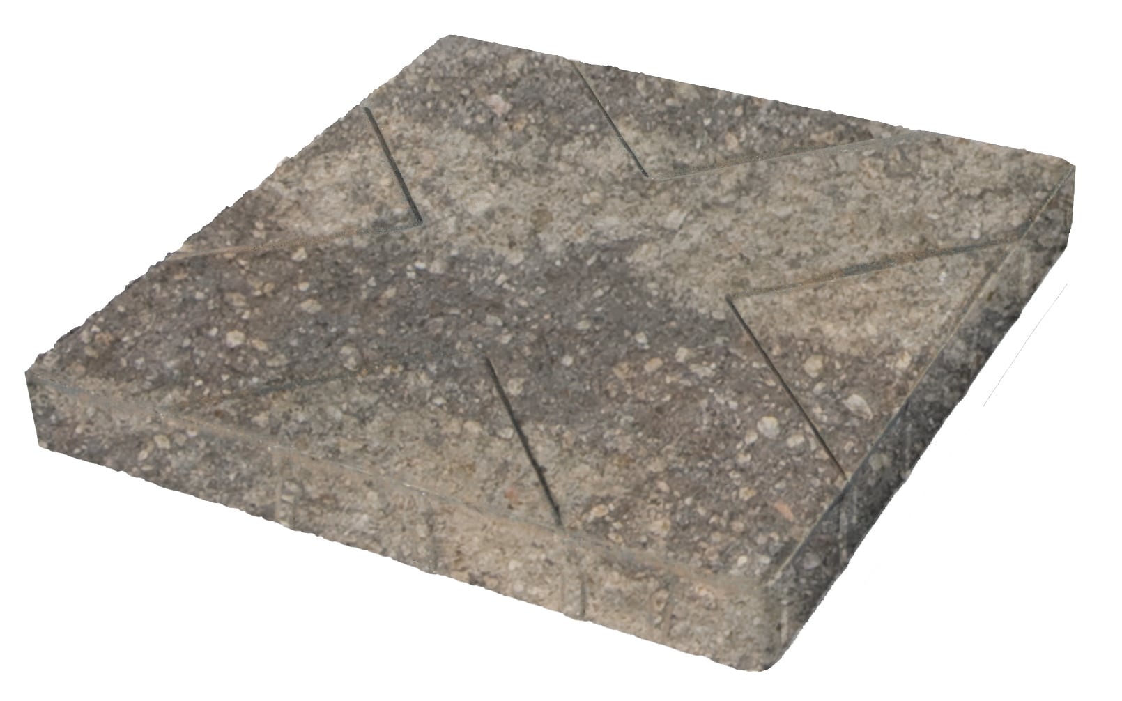  595958B03L 16-in L x 16-in W x 2-in H Square Grigio Concrete Patio Stone
