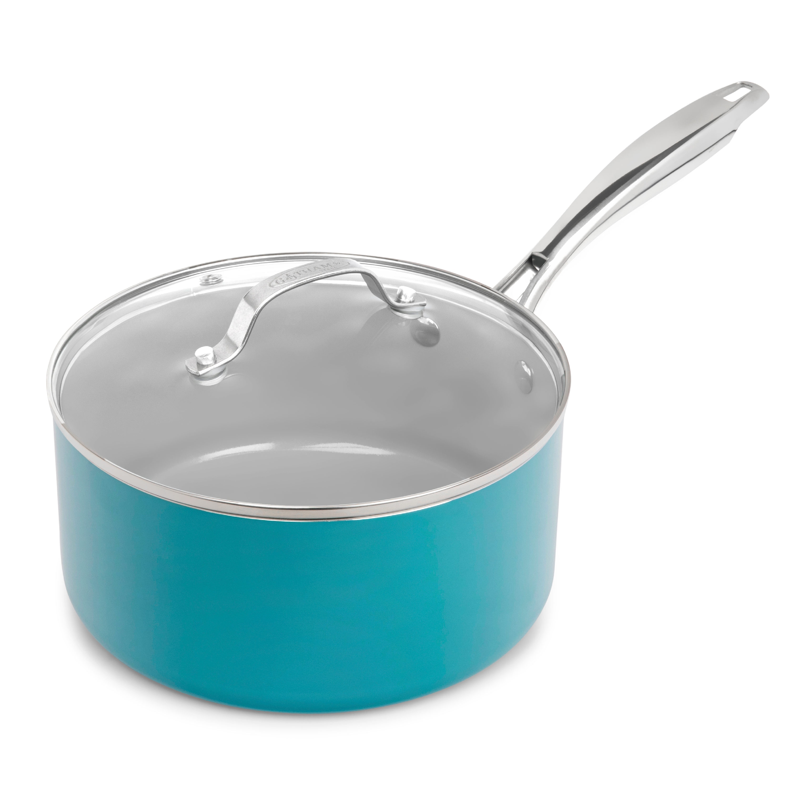 Gotham Steel Aqua Blue 5-qt Multipurpose Pasta Pot with Strainer
