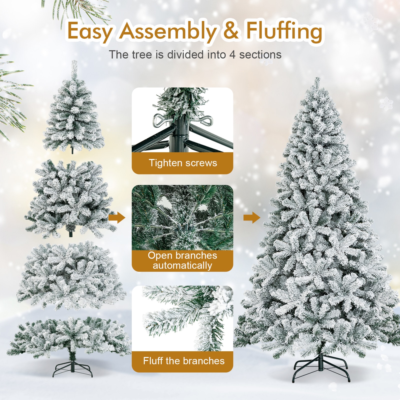 Forclover ALHY-068CM Artificial-Christmas-Trees - View #7