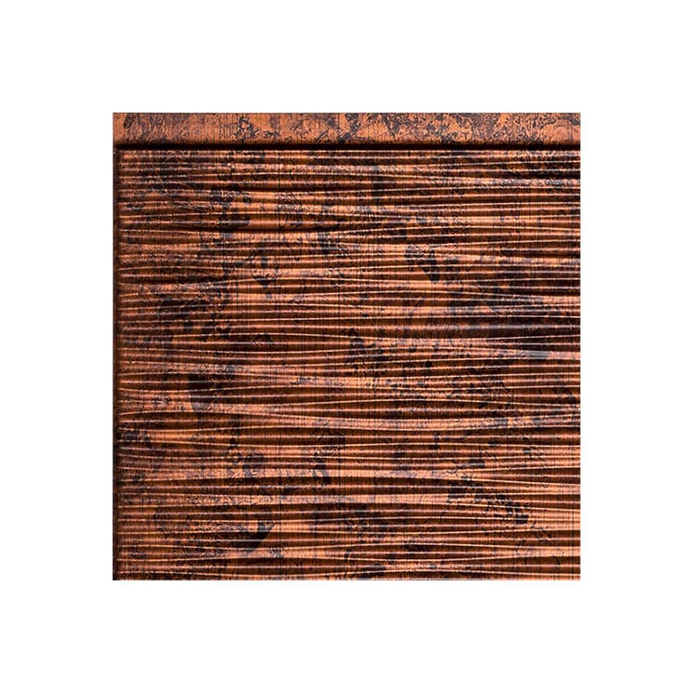 Fasade X4218 Sample 6-in x 6-in Plastic Moonstone Copper Backsplash Panels
