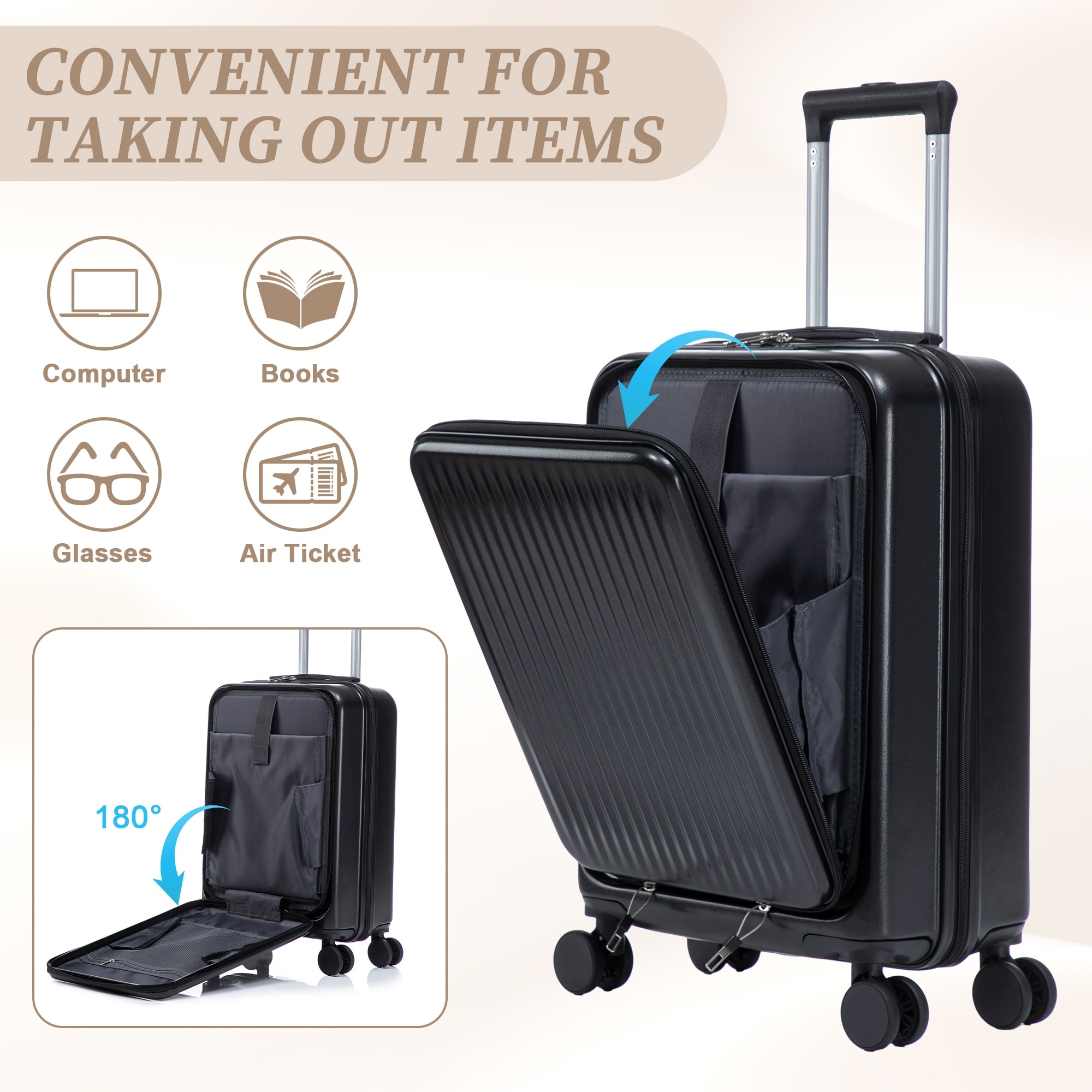 HyperDrop Cart B-4F6P9O7R3D5C Luggage-And-Luggage-Sets - View #3