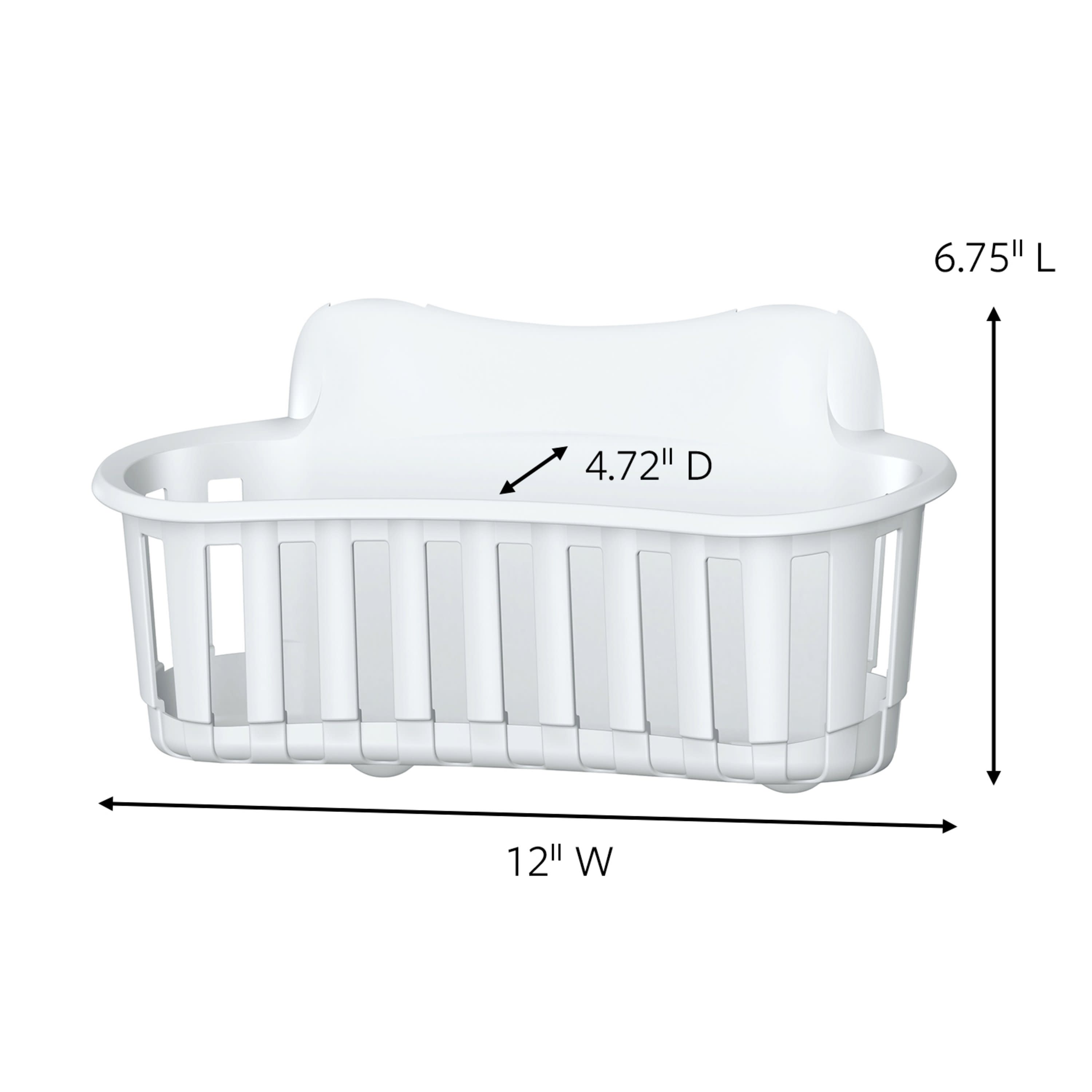 Command 7.5 lb. Large White Bath Caddy Hanger (1 Hooks, 2 Water Resistant  Strips) BATH19-ES - The Home Depot