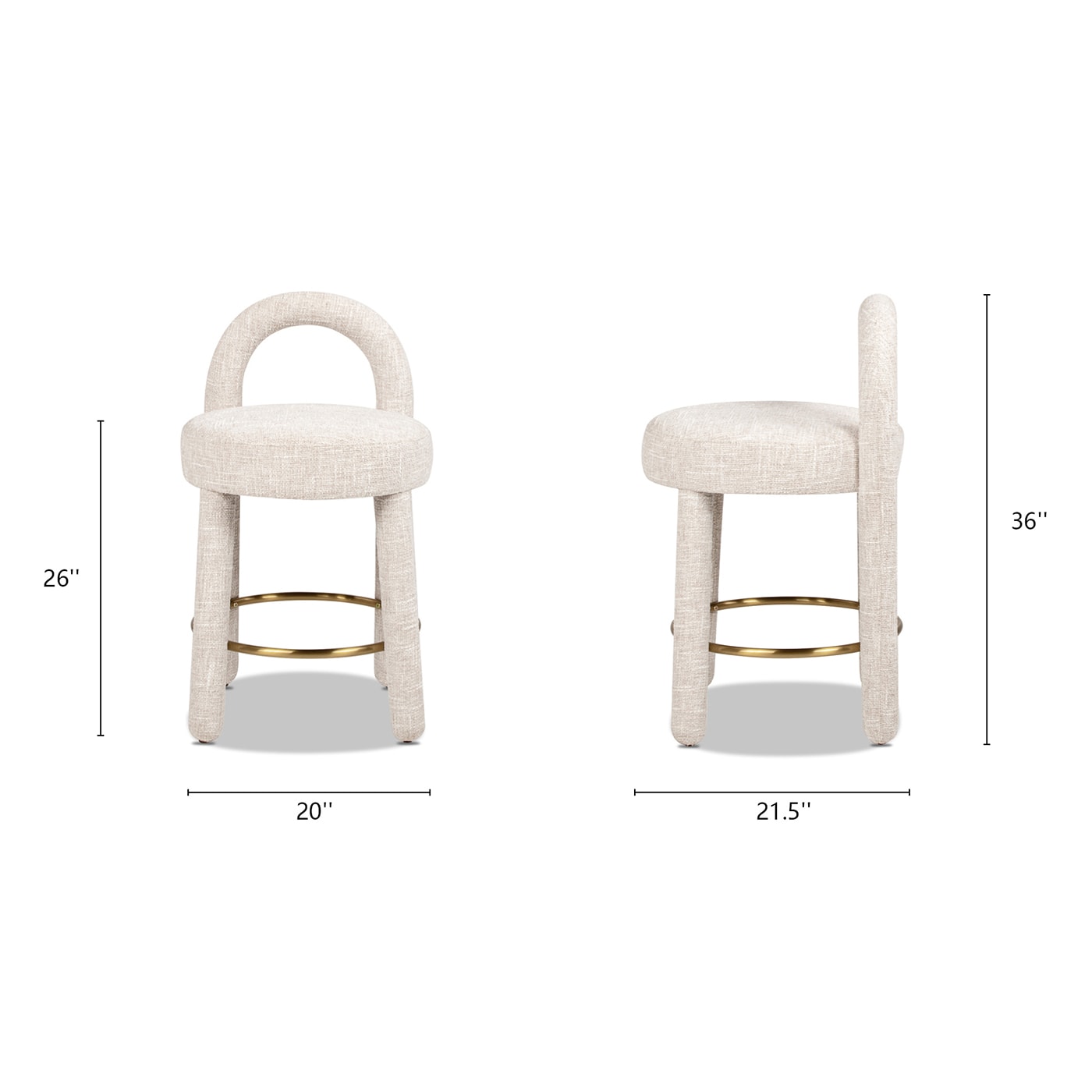 Jennifer Taylor Home L2P-MTW-81421 stools - View #4