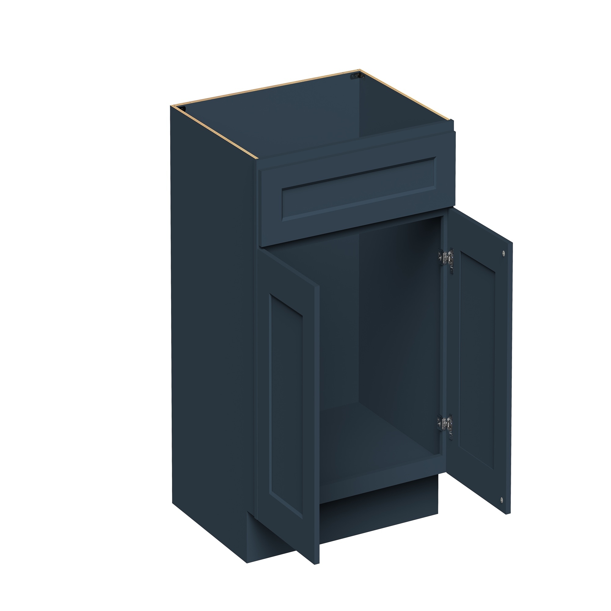Boyel Living Sink Base Cabinet in Charcoal Blue 30-in W x 34.5-in H x 24-in D