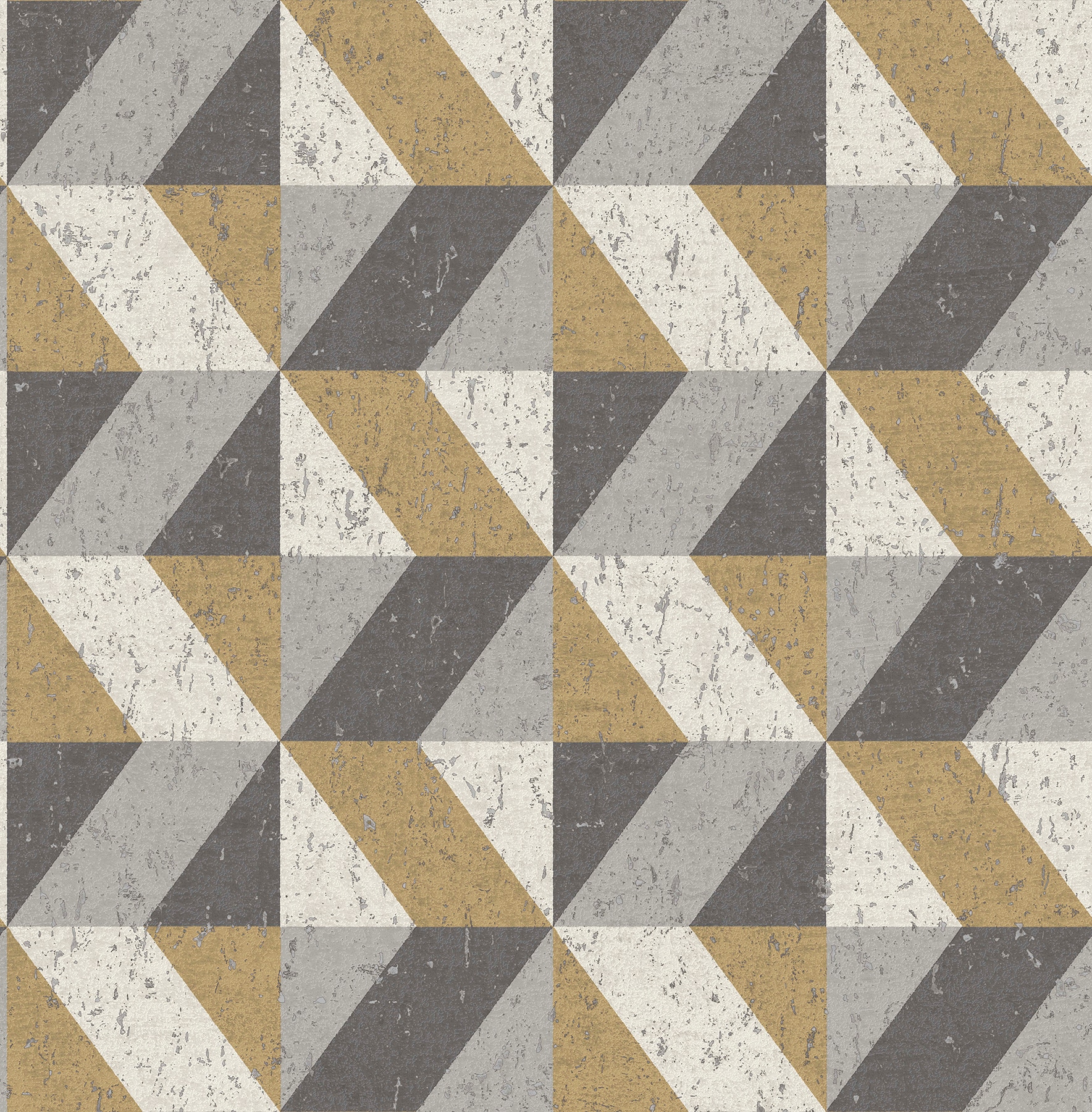 A-Street Prints 2908-25311 Alchemy 56.4-Sq. Feet Metallic Non-woven Textured Geometric 3D Unpasted Wallpaper