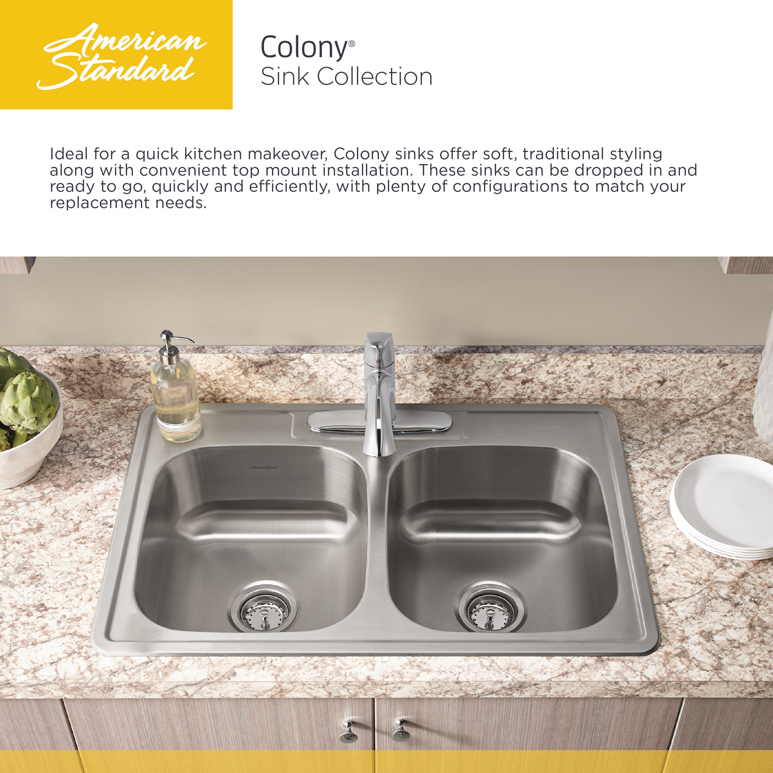 American Standard Satin Accessible Kitchen At Lowes Com   10341640 