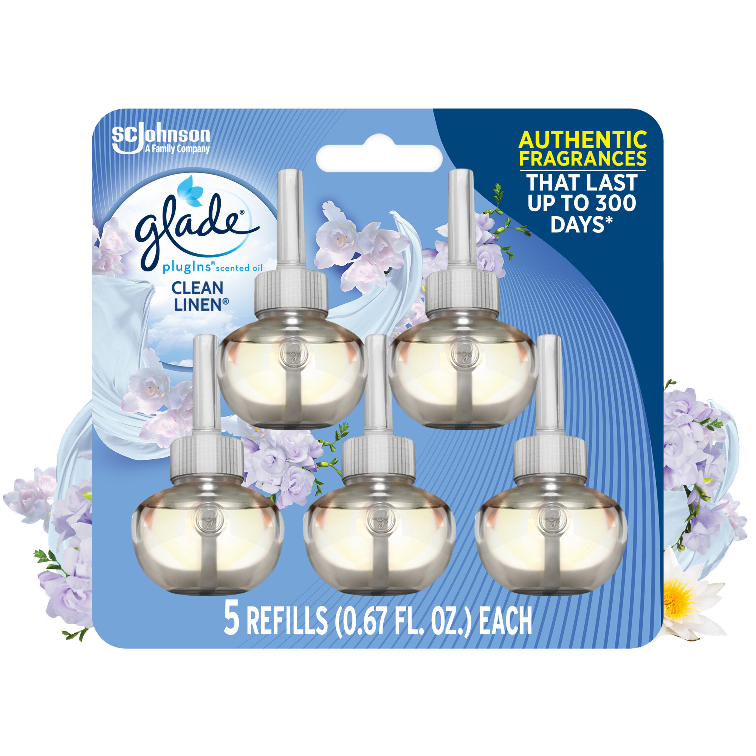 Glade Scented Oil 0.67-oz Twinkling Pine and Cedar Refill Air Freshener  (5-Pack) in the Air Fresheners department at