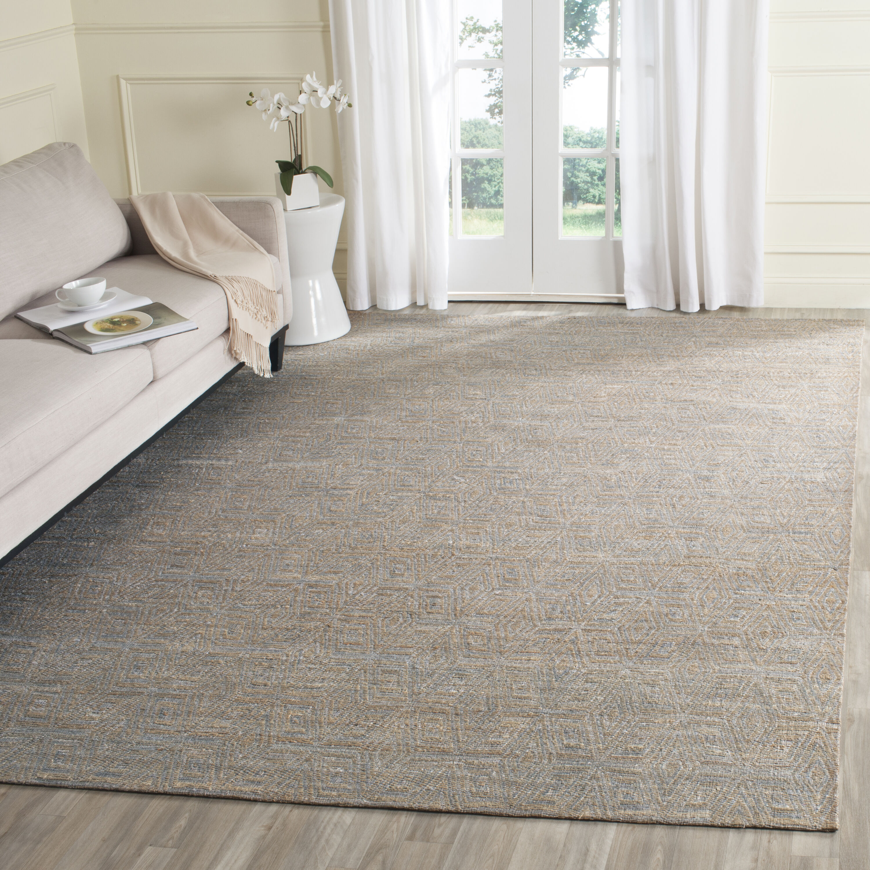  Cape Cod 412 Gray/Sand Transitional 8ft x 10ft Large Rectangle Rug