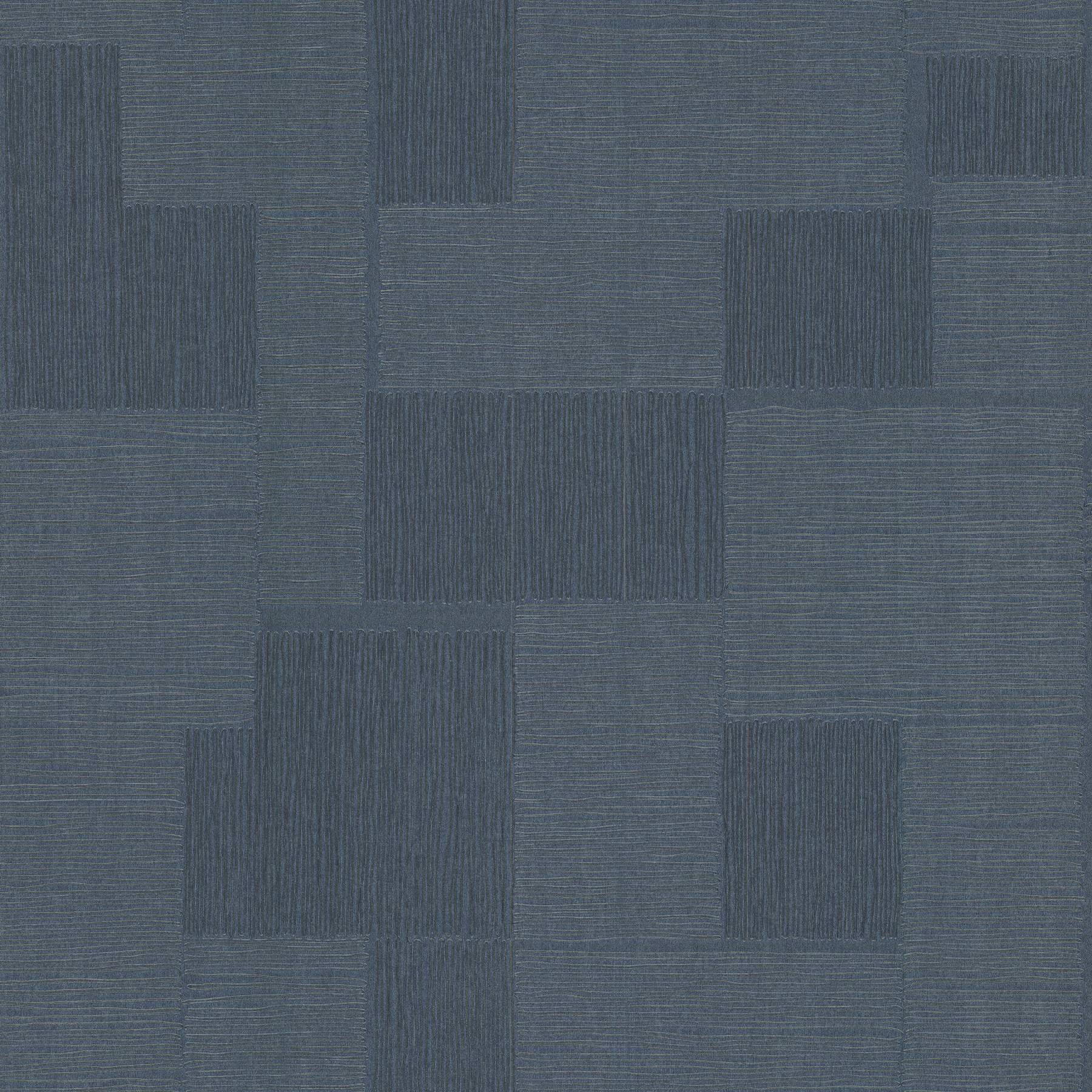 York Wallcoverings OI0706 New Origins 57.1-Sq. Feet Navy Vinyl Geometric Unpasted Wallpaper