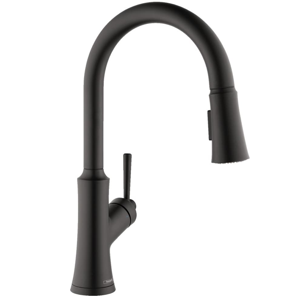 Hansgrohe 04793670 Joleena Matte Black Single Handle Deck-mount Pull-down Kitchen Faucet