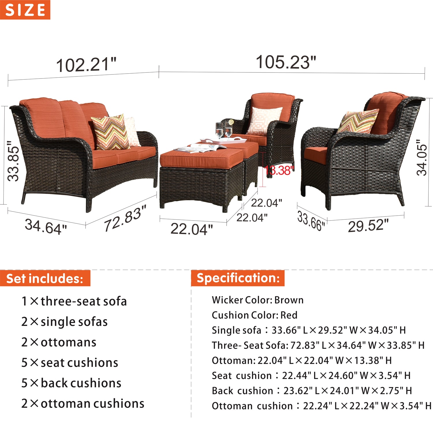 Ovios NTC800 Patio-Conversation-Sets - View #5