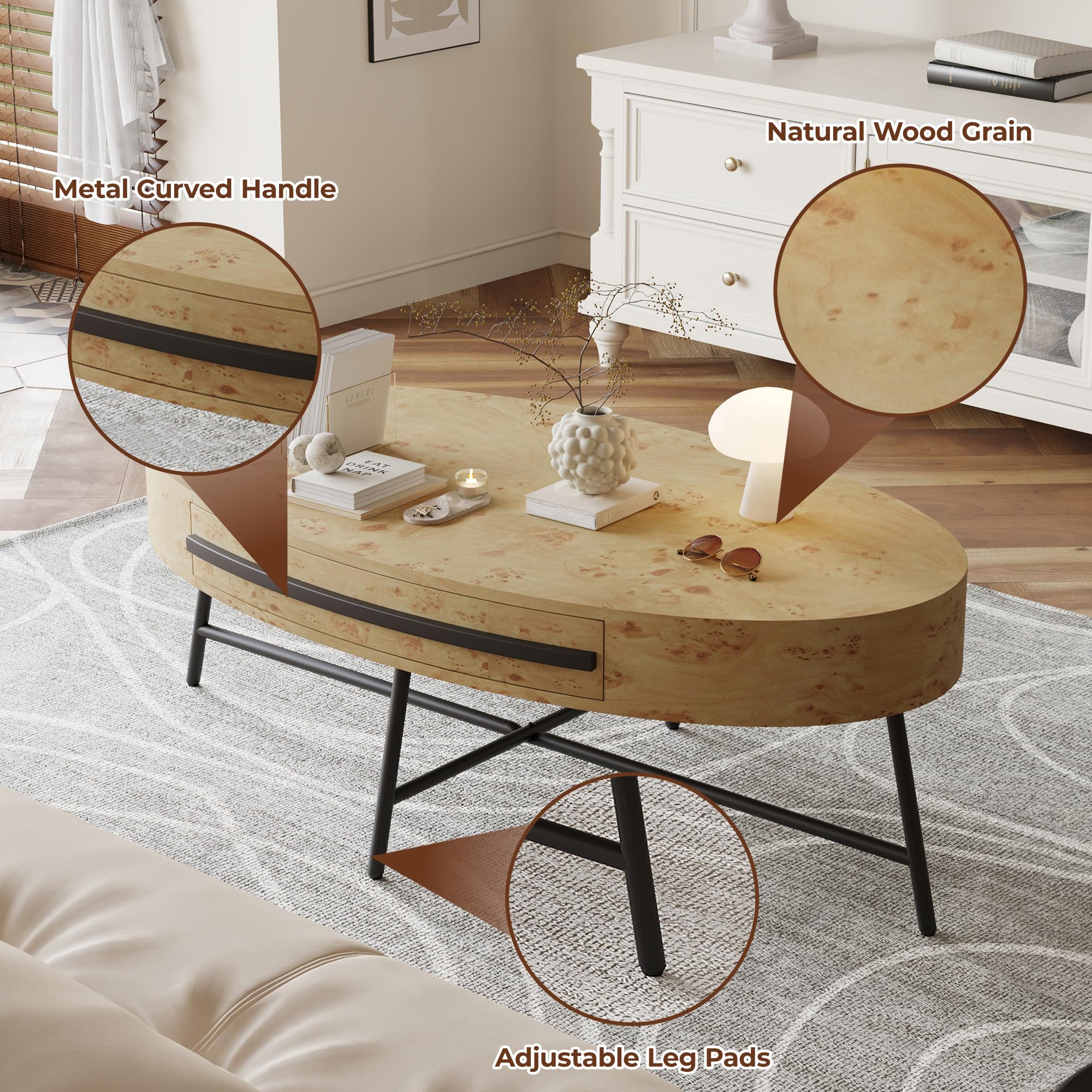 GarveeLife LY260724B07 Coffee-Tables - View #3