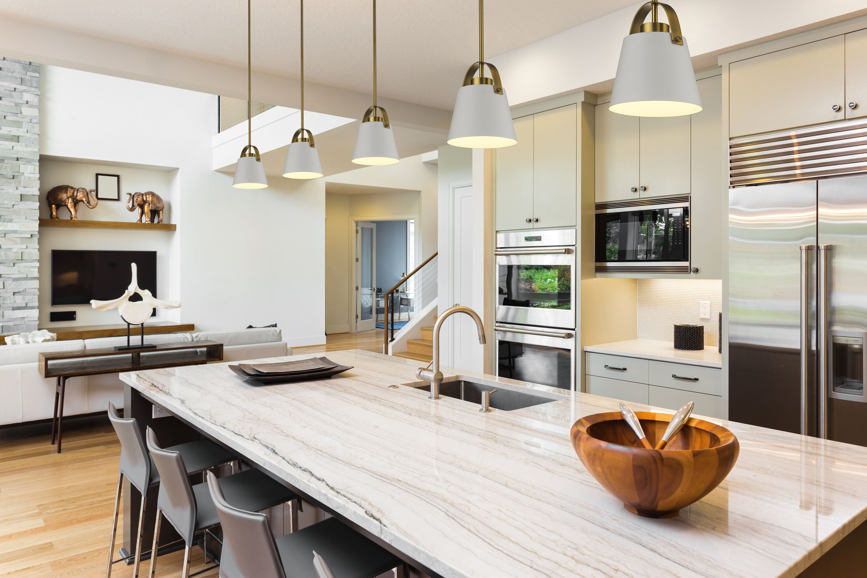 Z-Lite 726MP-MW+HBR Pendant-Lights - View #6