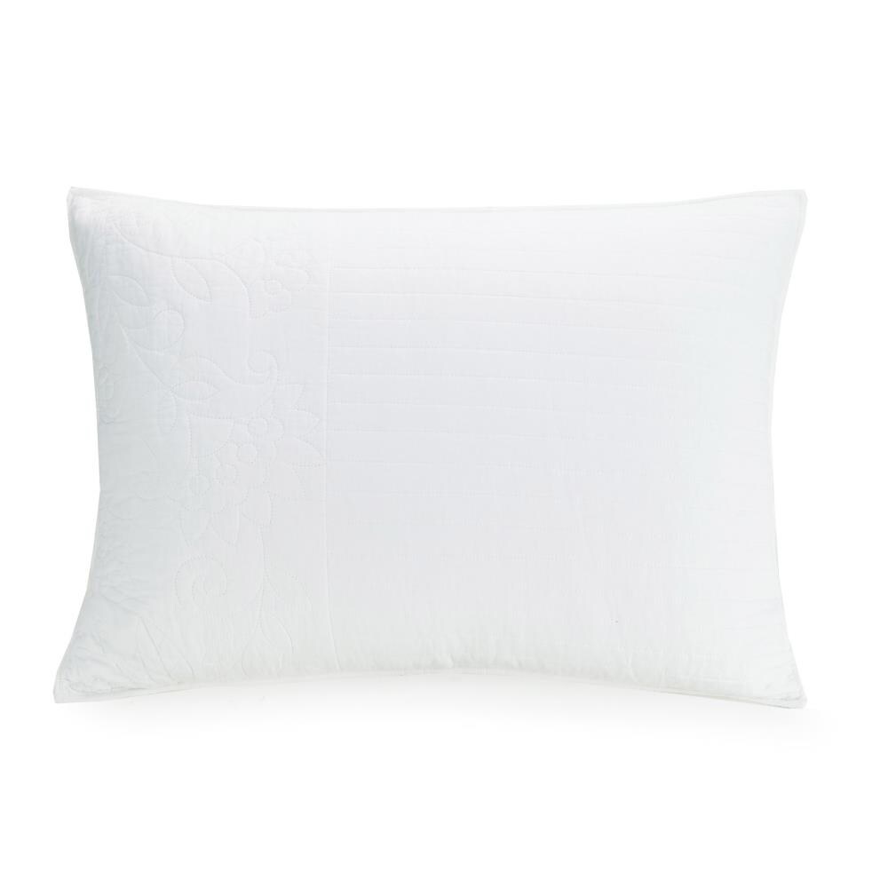 Vera Bradley C067018WHOHE Laos Lily (White) White Standard Cotton Pillow Case