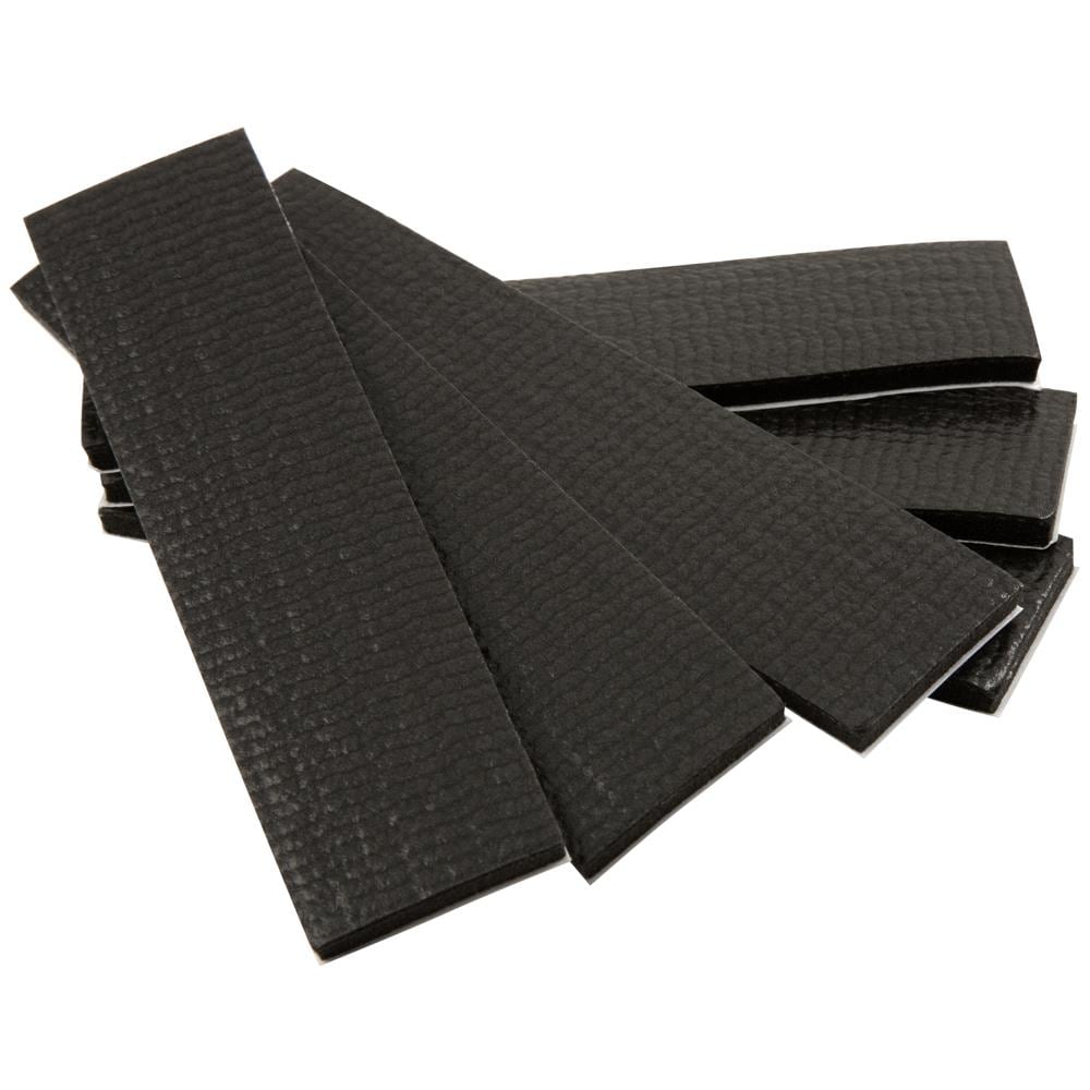 Adsamm® / 84 x self-Adhesive Anti-Slip Pads / Black / Ø 0.47 in (Ø 12 mm) /  Round / Stick-on Non-Slip EPDM Rubber Pads / Furniture Protective Pads