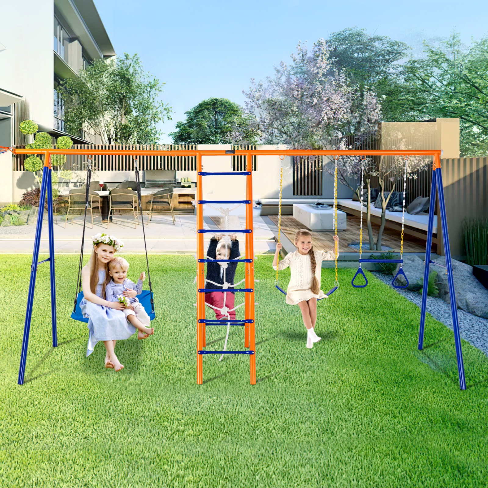 VEVOR AXQQTZ4RW000I4JXOV0 Playset-Swings - View #2