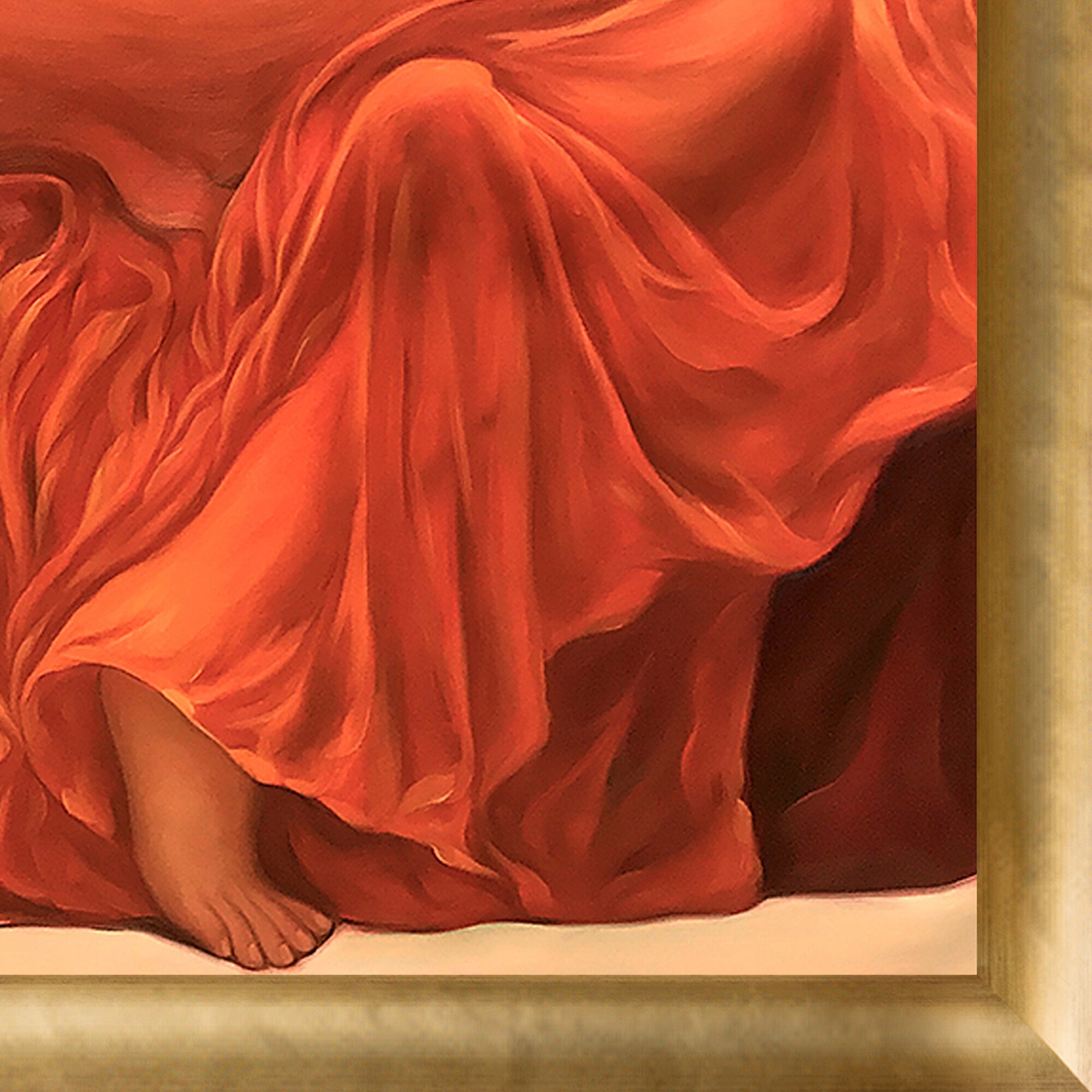 La Pastiche Flaming June Lord Frederic Leighton Framed 27-in H x