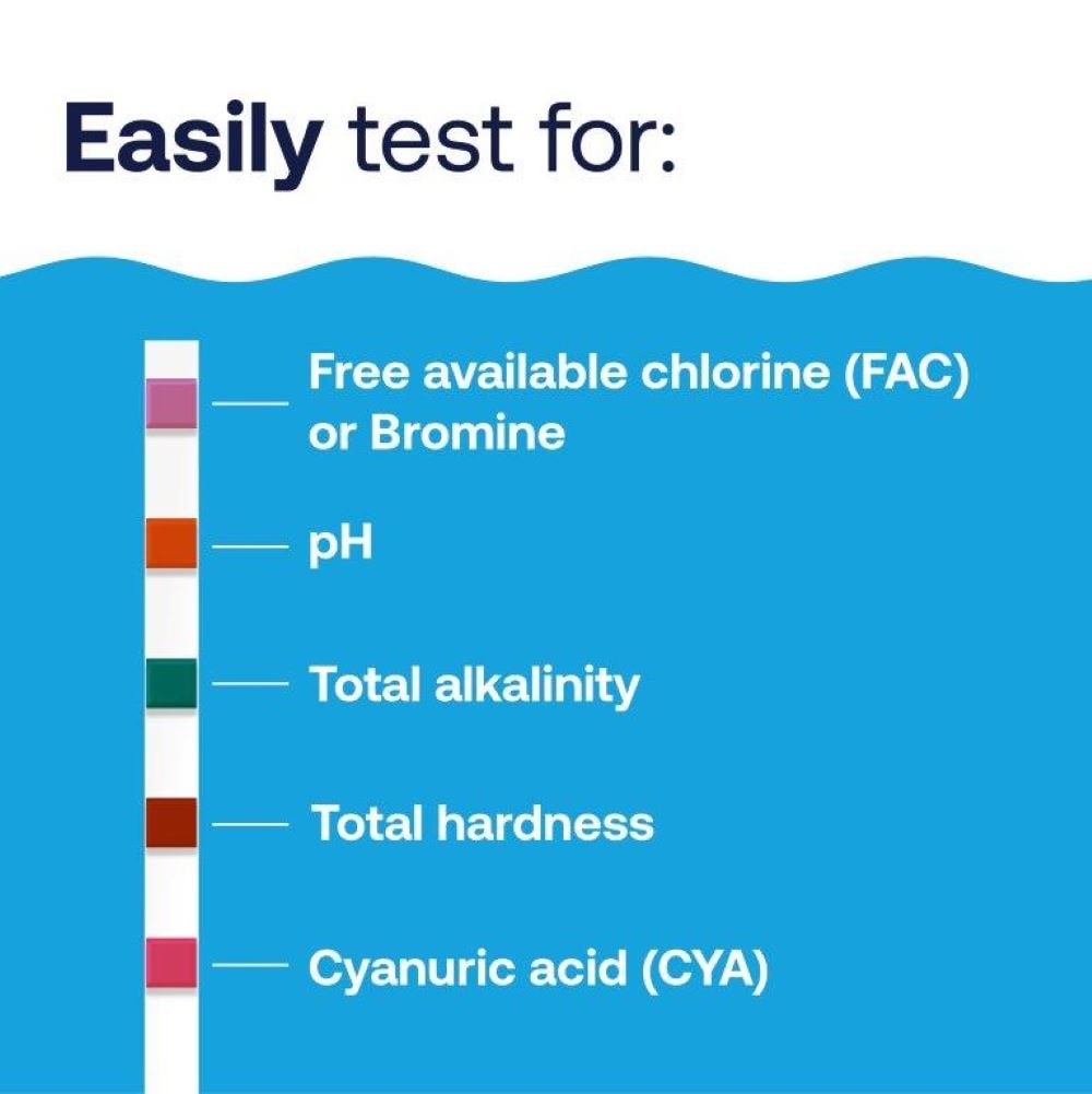hth TEST Chlore/pH/Brome/TH/TAC/Stabilisant