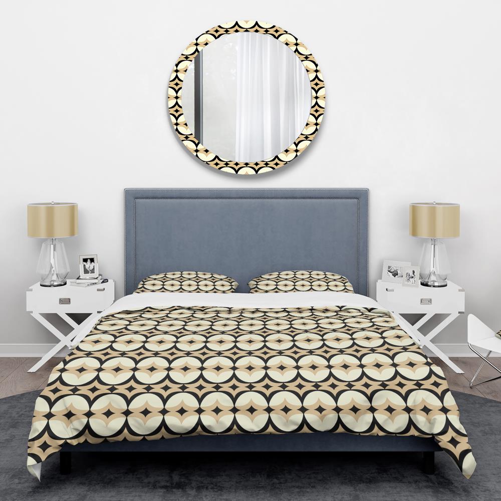 Designart BED24649-K 3 -Piece Yellow King Duvet cover Set