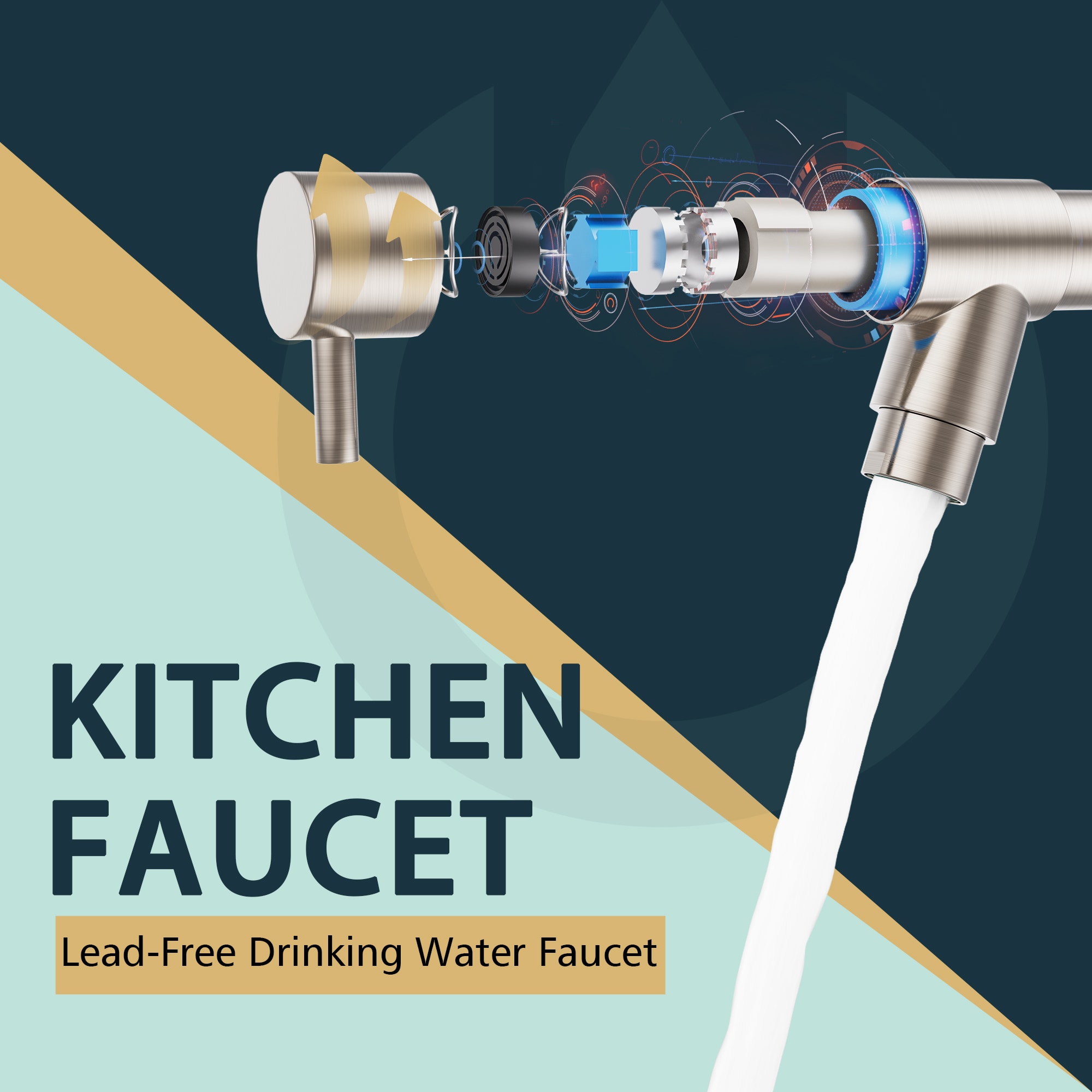 FORIOUS LL45000BN Kitchen-Faucets - View #4