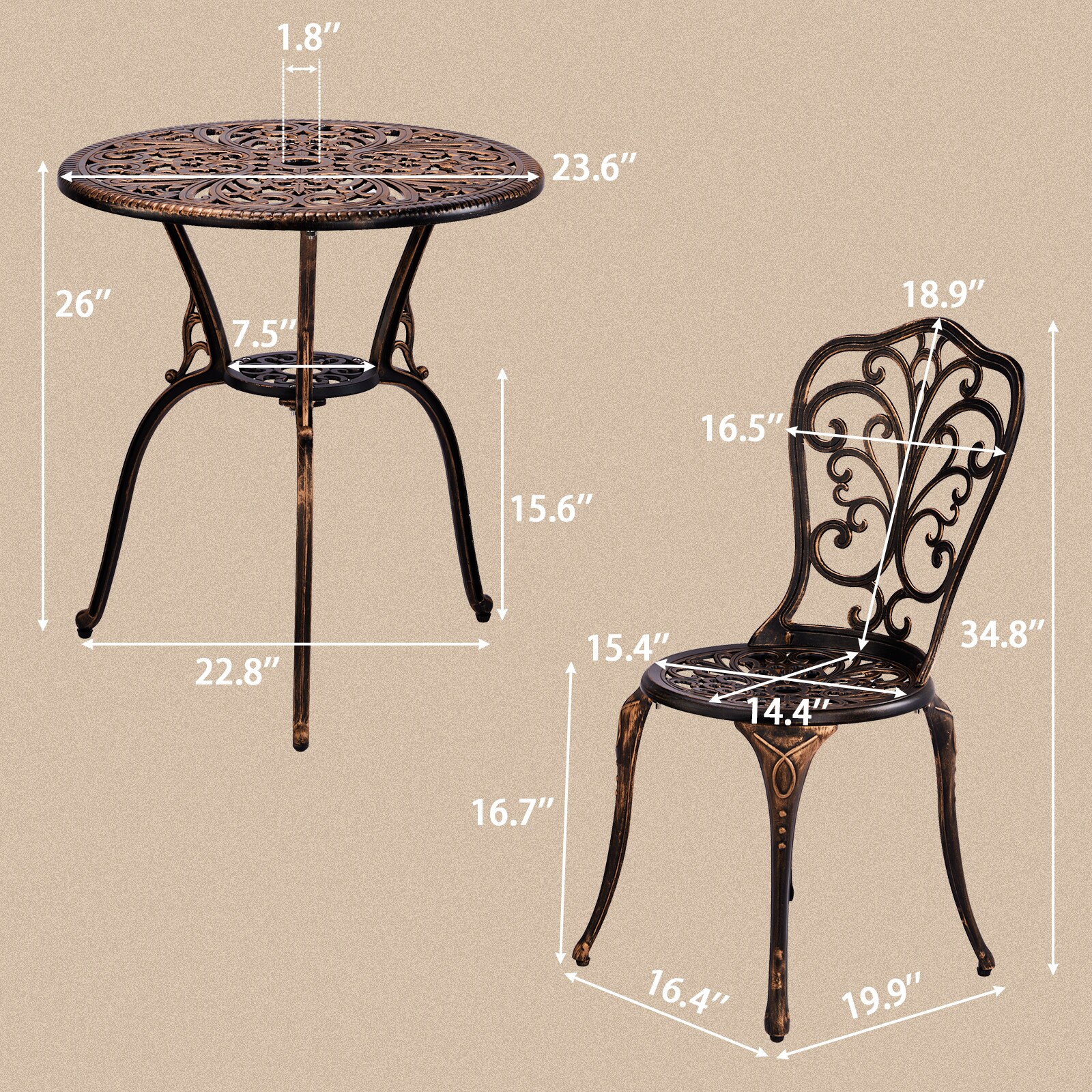 Outopee LO1G56001217 Patio-Dining-Sets - View #3