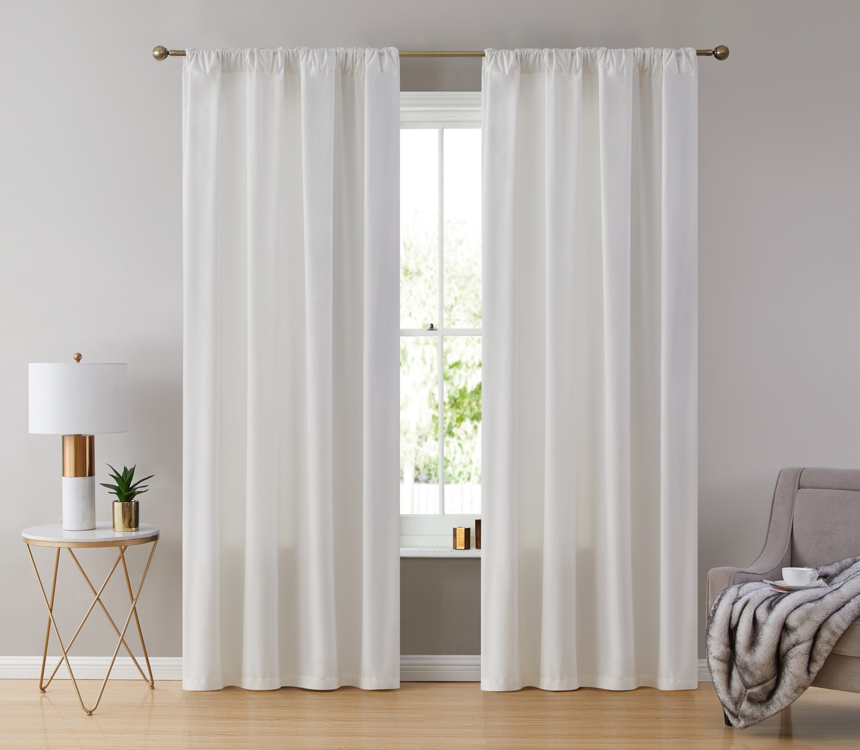 HLC.me LPZ-63WHT curtains - View #2