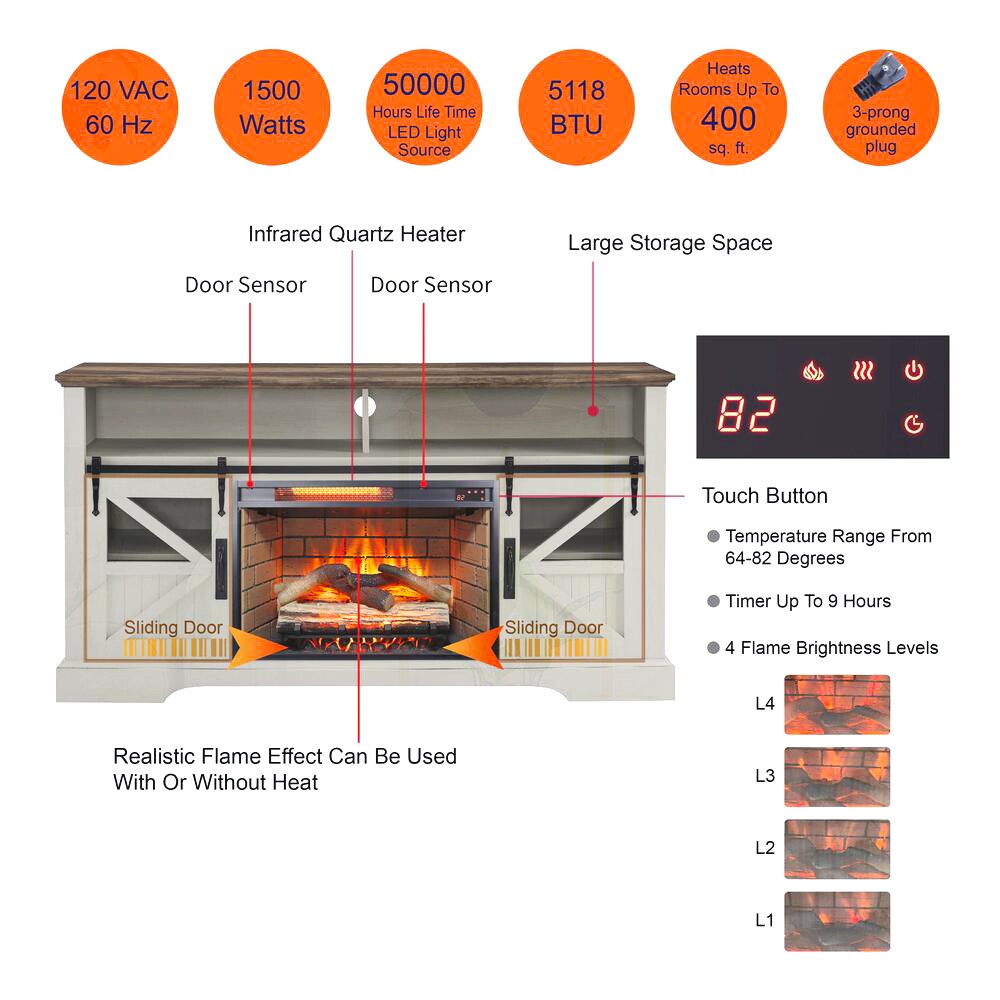 SunJet W1769S00004 Electric-Fireplaces - View #10
