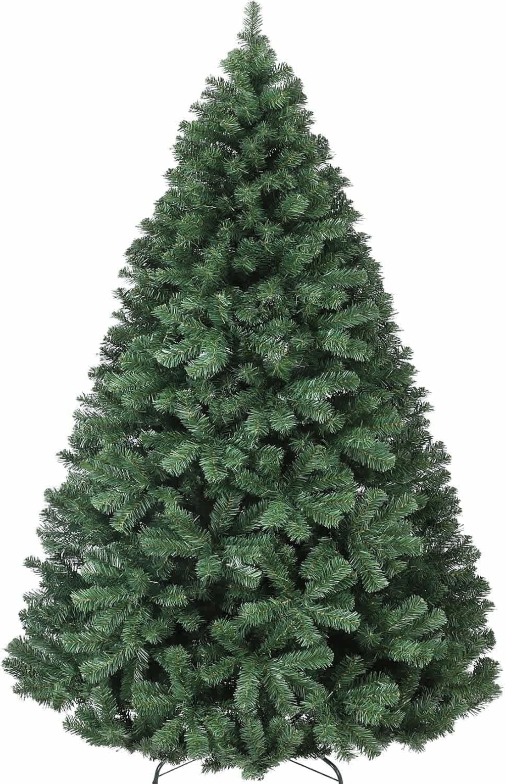 GAOMON 6Ft Premium Spruce Hinged Artificial Christmas Tree- Collapsible Metal Base Foldable Design- Full Branch Xmas Tree for Home Gatherings Office Holiday Decoration