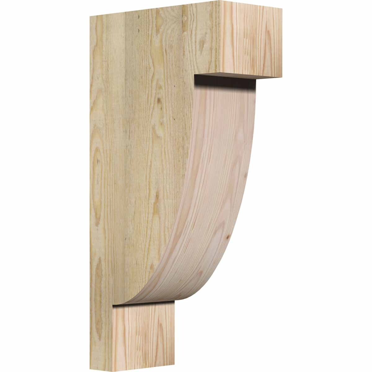 Ekena Millwork COR06X12X24ALP00RDF 6-in x 12-in x 24-in Alpine Unfinished Douglas fir Wood Paintable/Stainable Corbel